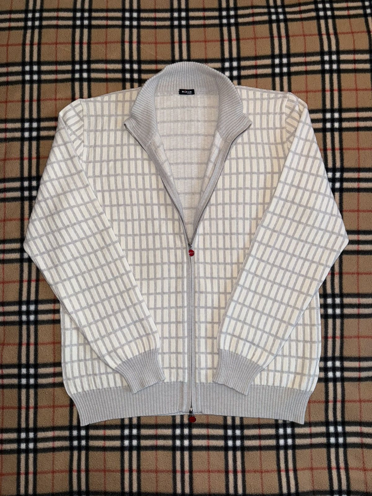 Kiton Kiton Cashmere Zip Cardigan Size US L / EU 52-54 / 3 - 2 Thumbnail