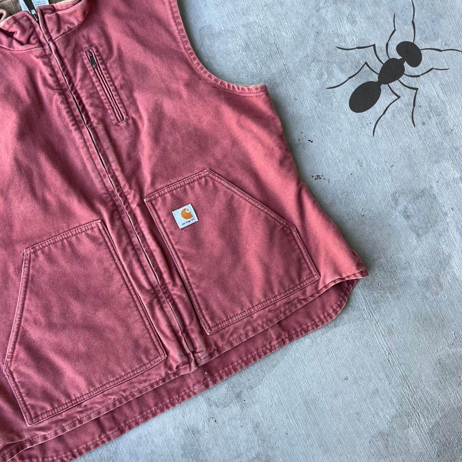 Carhartt × Vintage Carhartt WOMENS pink WV001 VRS work wear vest Size US S / EU 44-46 / 1 - 4 Thumbnail