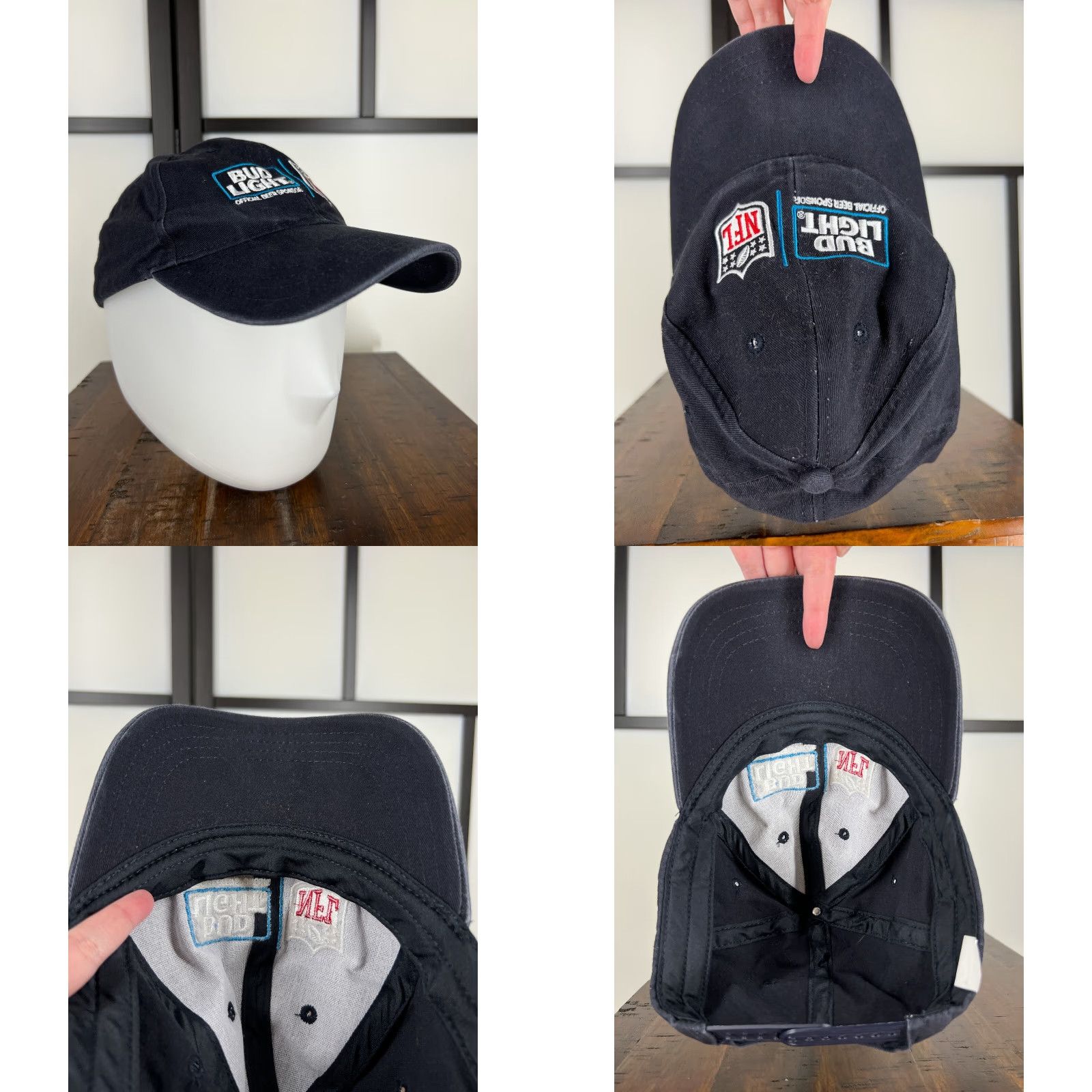 Budweiser Budweiser Snapback Hat Cap Adjustable Casual Blue Adult Mens Beer Sports Size ONE SIZE - 8 Thumbnail
