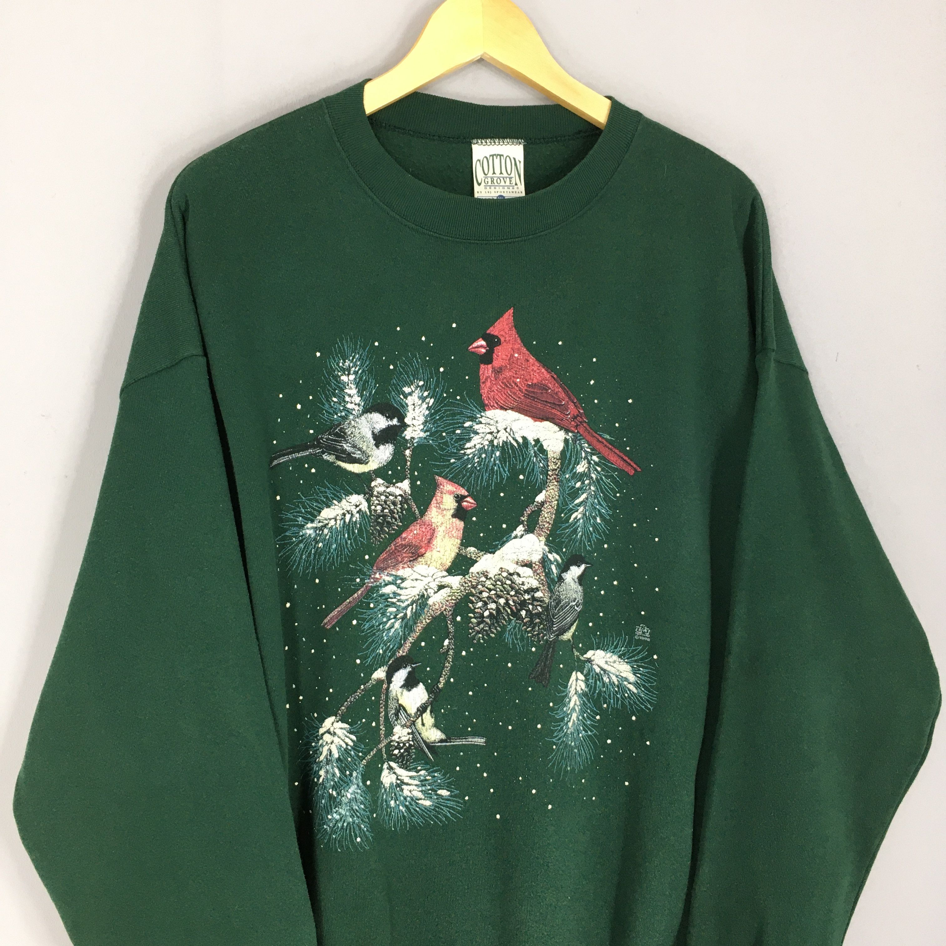 Habitat Vintage 90s Red Cardinals Snowbirds Sweatshirt XLarge Size US XL / EU 56 / 4 - 4 Thumbnail