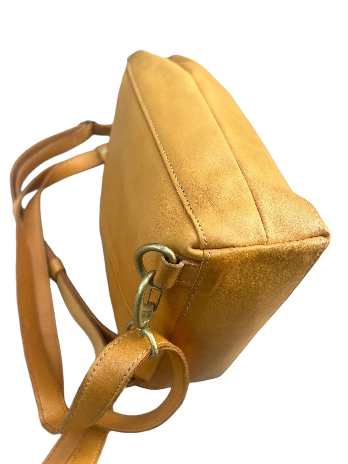 Leather Kissora Japan Fade Patina Leather Mini Backpack Bag Rucksack Size ONE SIZE - 17 Thumbnail