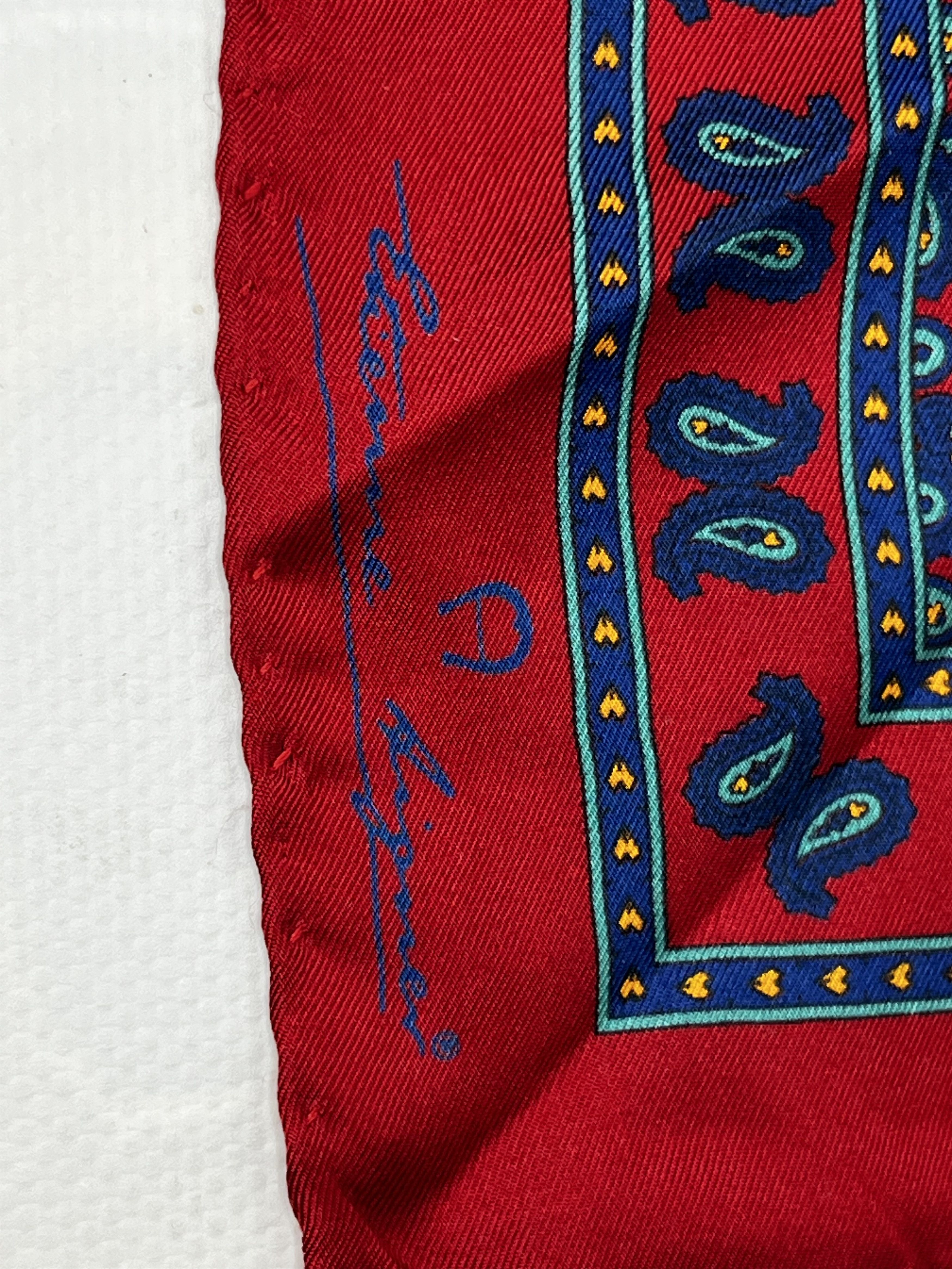 Etienne Aigner ETIENNE AIGNER VINTAGE SCARF SILK 32 X 32 cm Size ONE SIZE - 2 Thumbnail