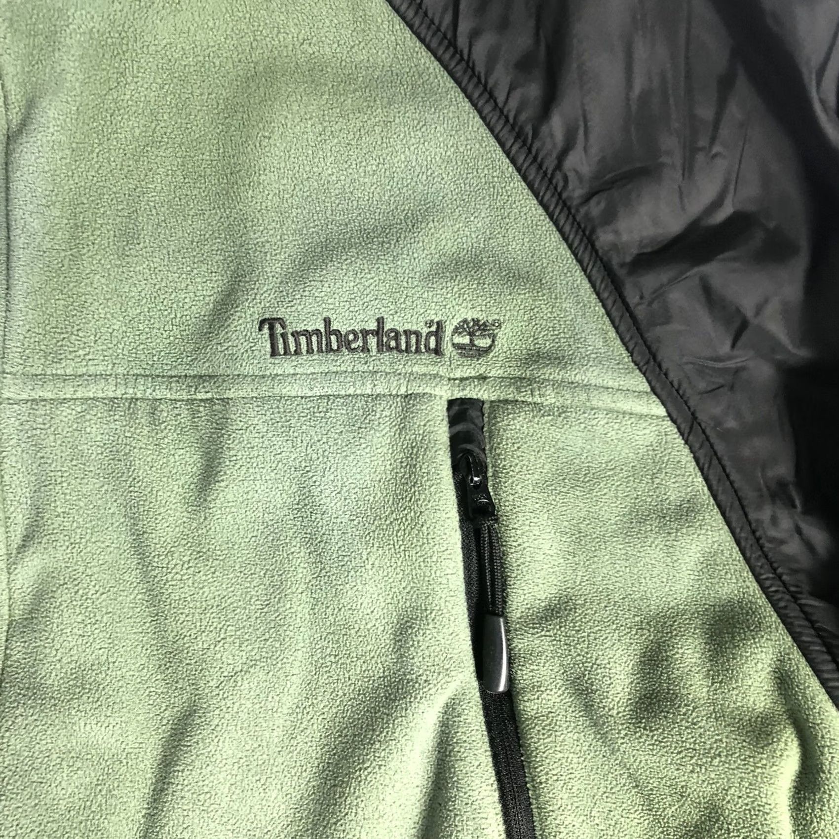 Timberland Timberland Fleece Jacket Mens Large Olive Green Long Sleeve Full Zip - Size US L / EU 52-54 / 3 - 4 Thumbnail