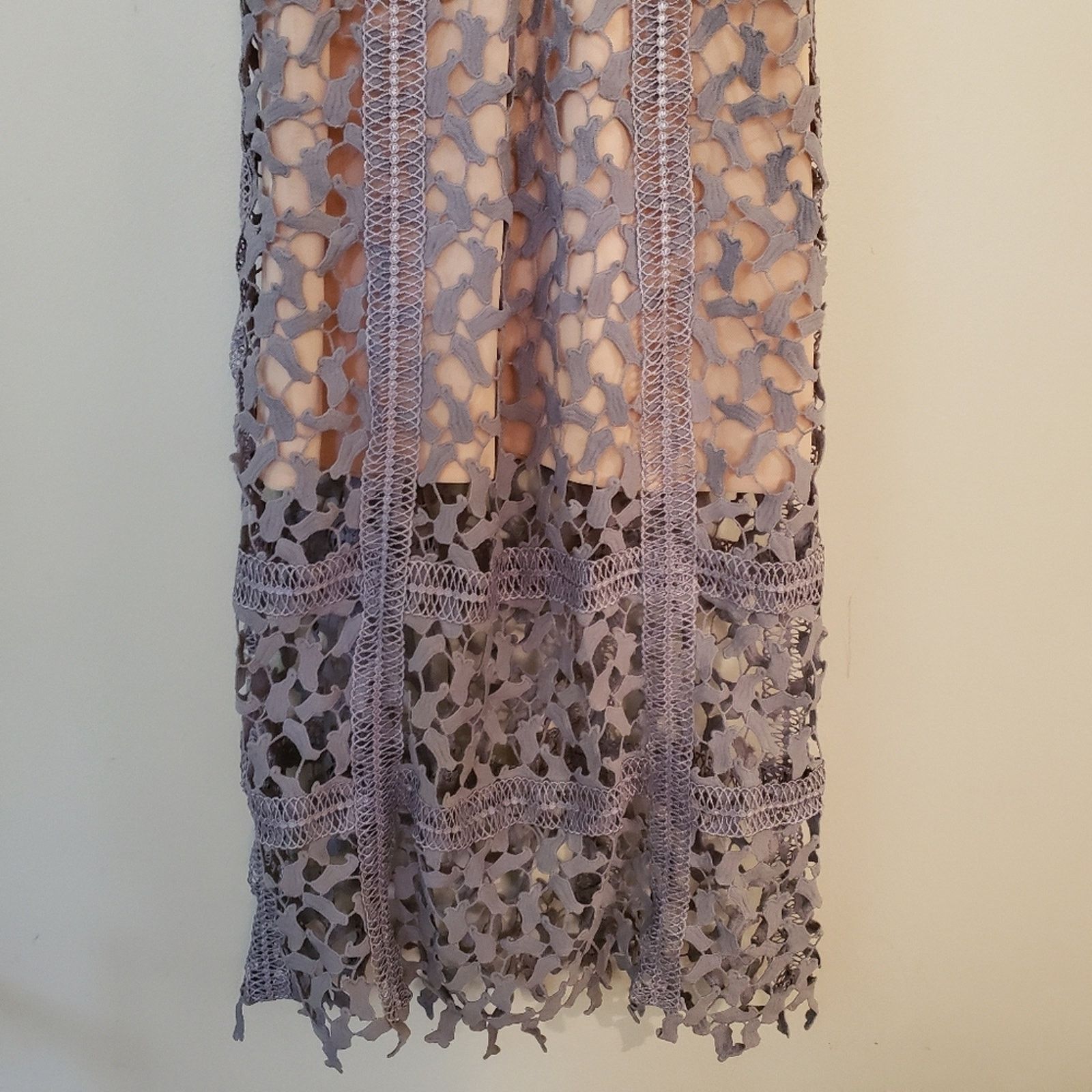 ELLIATT Revolve Elliatt Tingle Dress Lilac Lace Nude Slip Medium Size M / US 6-8 / IT 42-44 - 3 Thumbnail