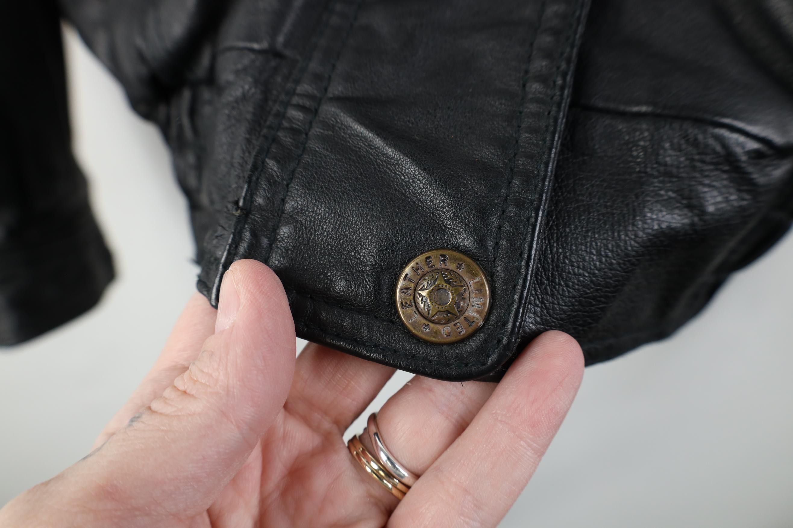 Vintage Vintage 90s Streetwear Lined Leather Flight Bomber Jacket Size L / US 10 / IT 46 - 5 Thumbnail