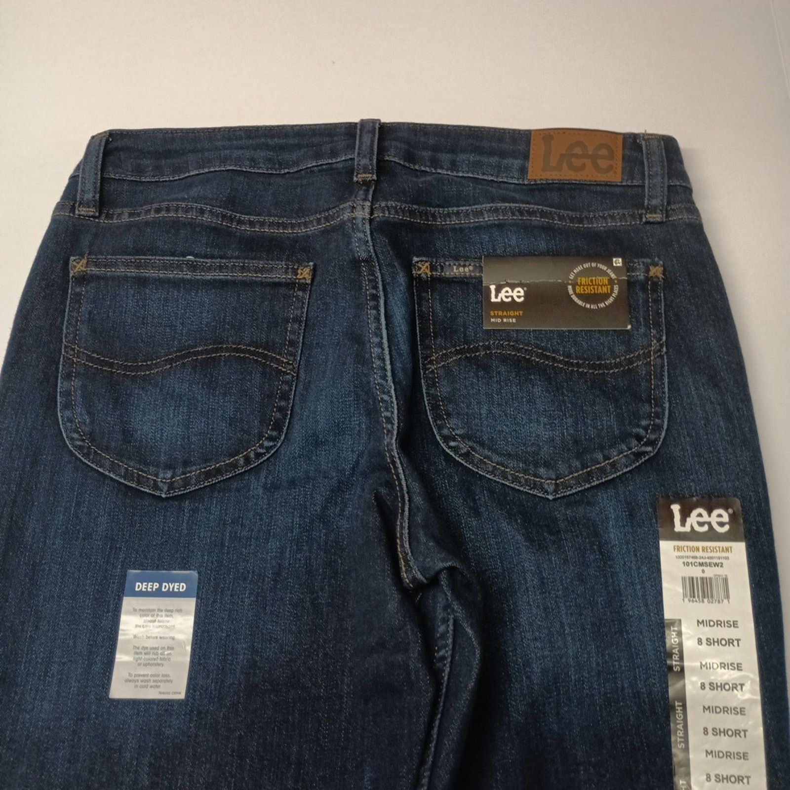 Lee Lee Straight Jeans Women's 8 Short Size 31x27 Blue Mid Rise Size 30" / US 8 / IT 44 - 8 Thumbnail