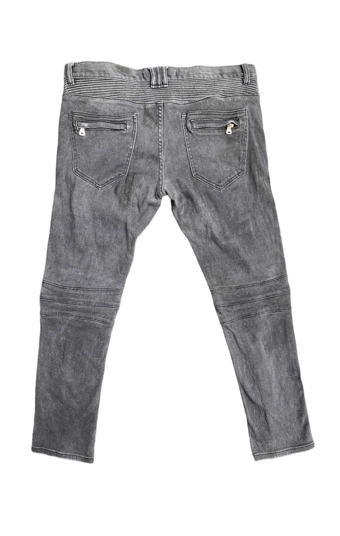 Other Distressed 8IGHTH/DSTRKT Multizipper Biker Streching Denim Size US 37 - 2 Thumbnail