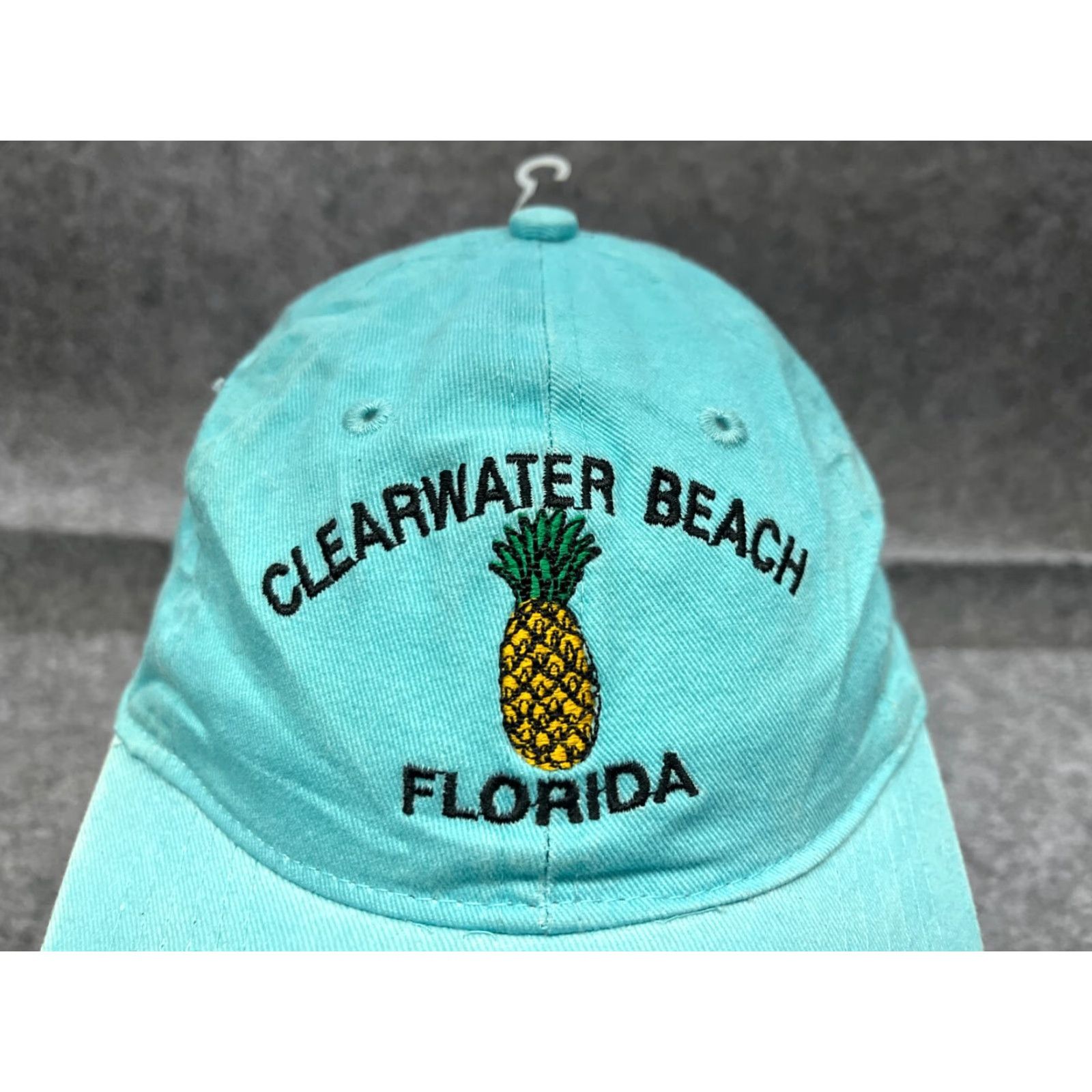 Vintage Es y Esy Clearwater Beach Hat Cap Adjustable One Size Blue Cotton Twill Beach Logo Unisex Adults Baseball Cap Size ONE SIZE - 2 Thumbnail