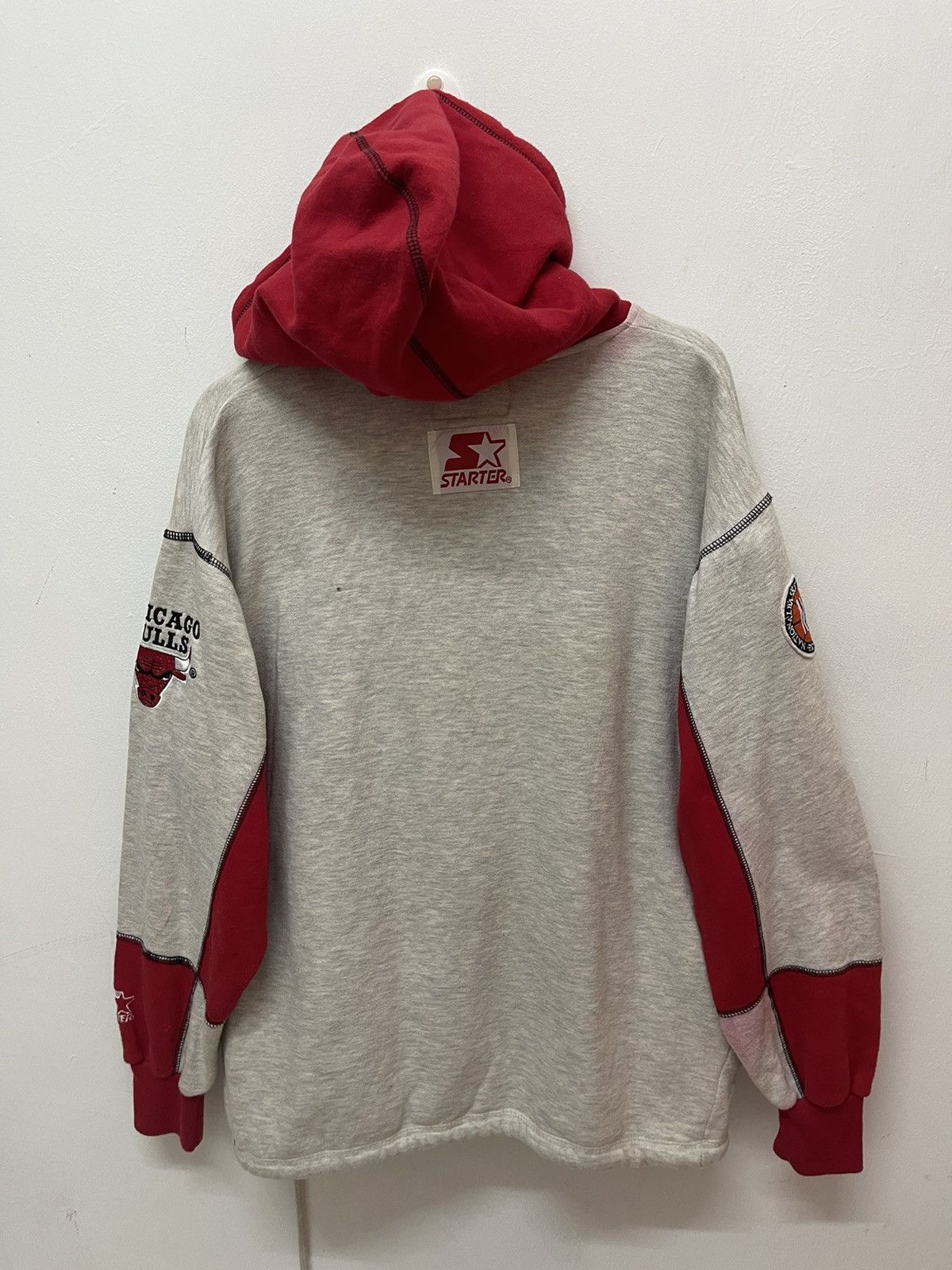Nike × Vintage 💥90’s NBA CHICAGO BULL HOODIES STARTER Size US M / EU 48-50 / 2 - 4 Thumbnail