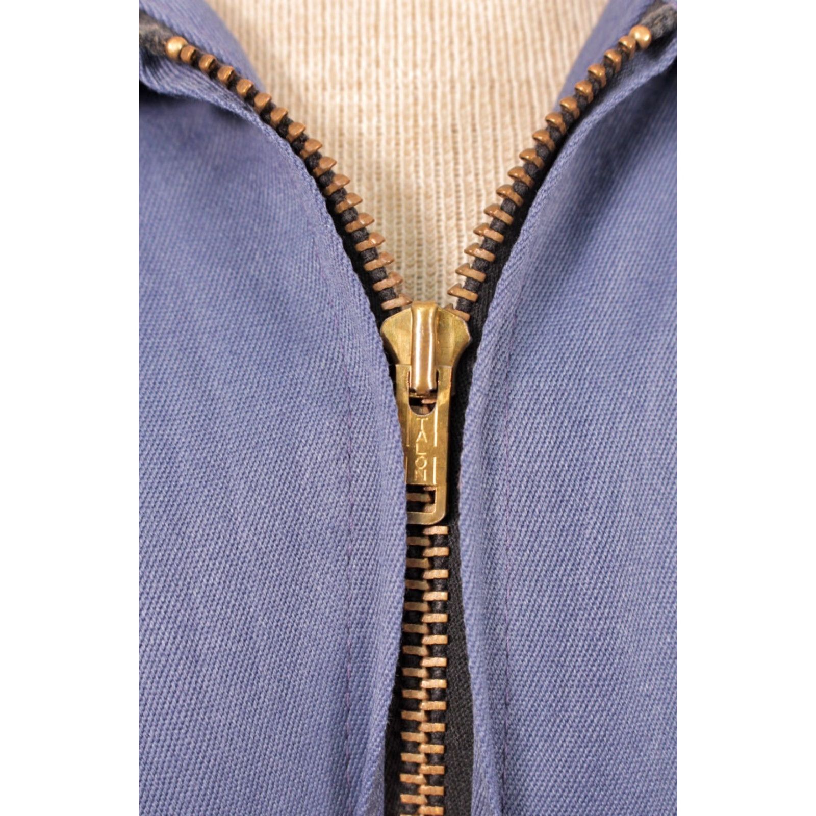 Vintage VINTAGE Men’s VTG 60s Blue Work Jacket Sz Small 36 1960s Rayon Blend Topp Master Jacket Work Mens Size US XXS / EU 40 - 5 Thumbnail