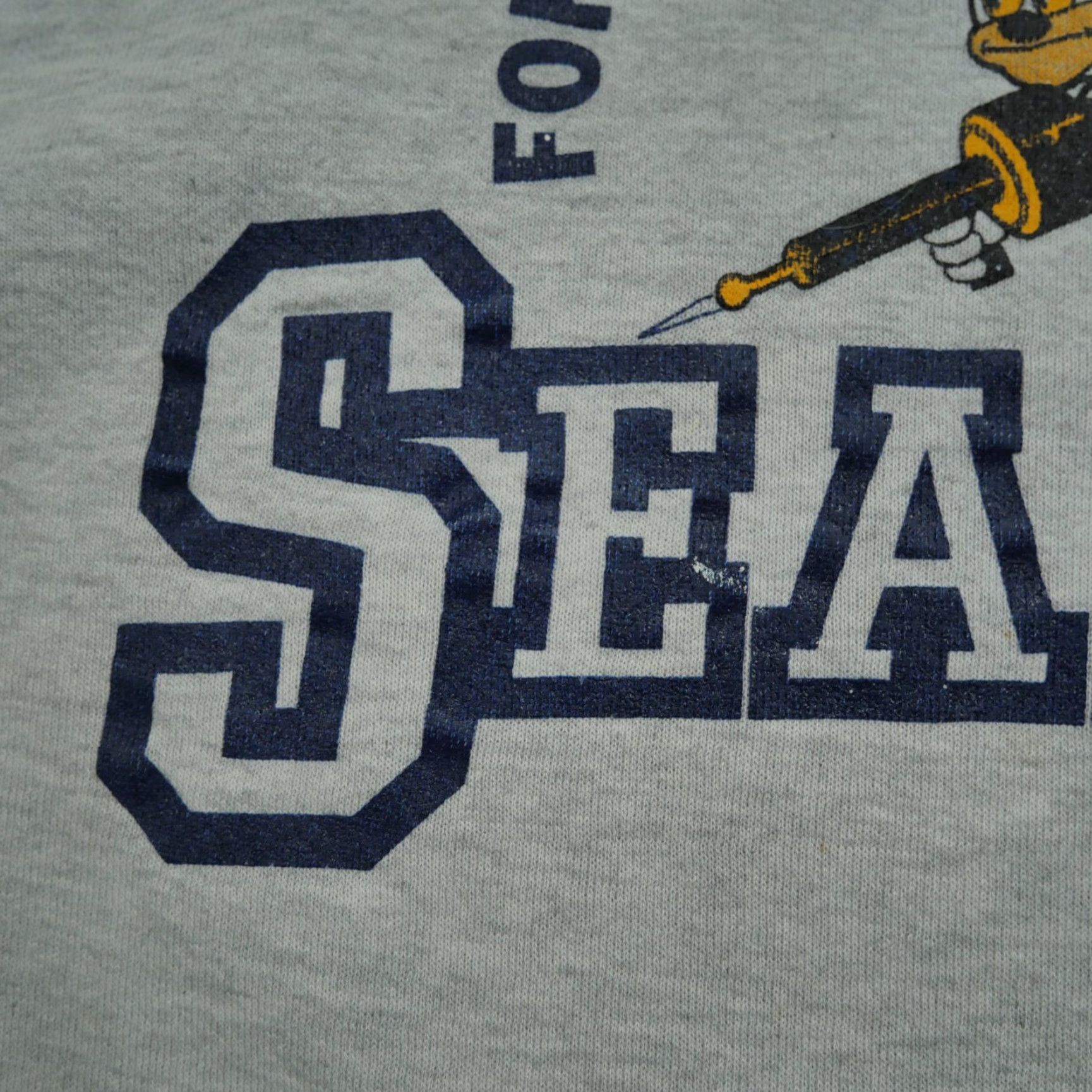 Jerzees VINTAGE Jerzees Hoodie Adult XL Gray 90s Navy US Size US XL / EU 56 / 4 - 4 Thumbnail