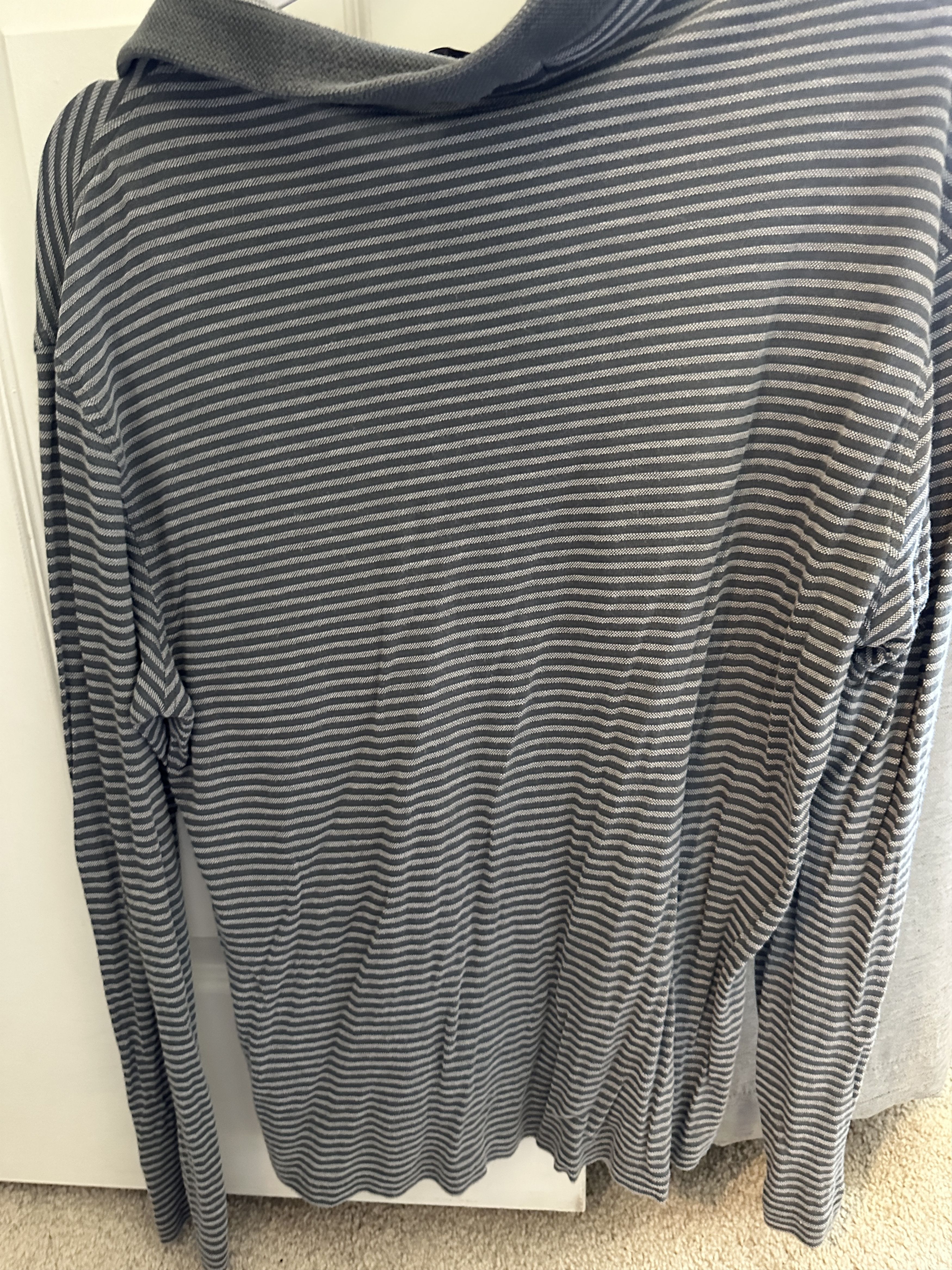 Ermenegildo Zegna Zegna Sports Men's Stripped Long Sleeve Shirt Size US L / EU 52-54 / 3 - 5 Thumbnail