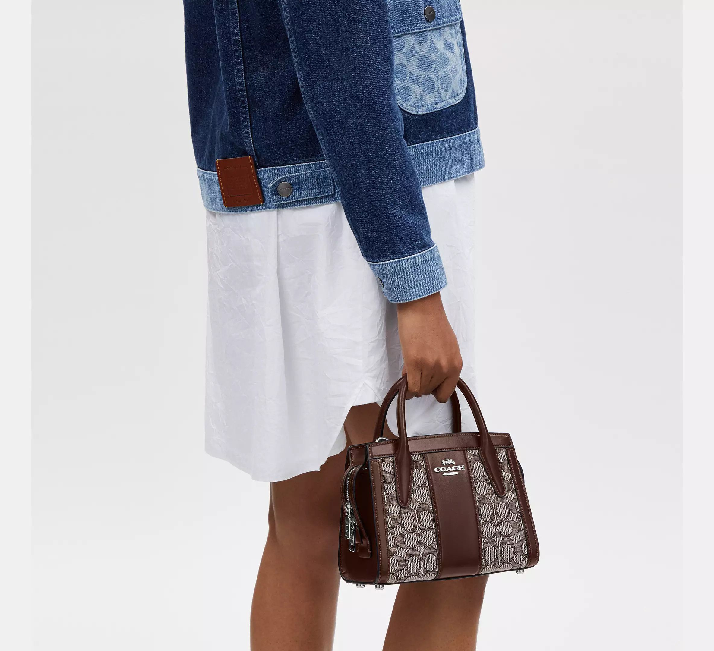 Coach Andrea Carryall Bag In Signature Jacquard CT766 Size ONE SIZE - 7 Thumbnail