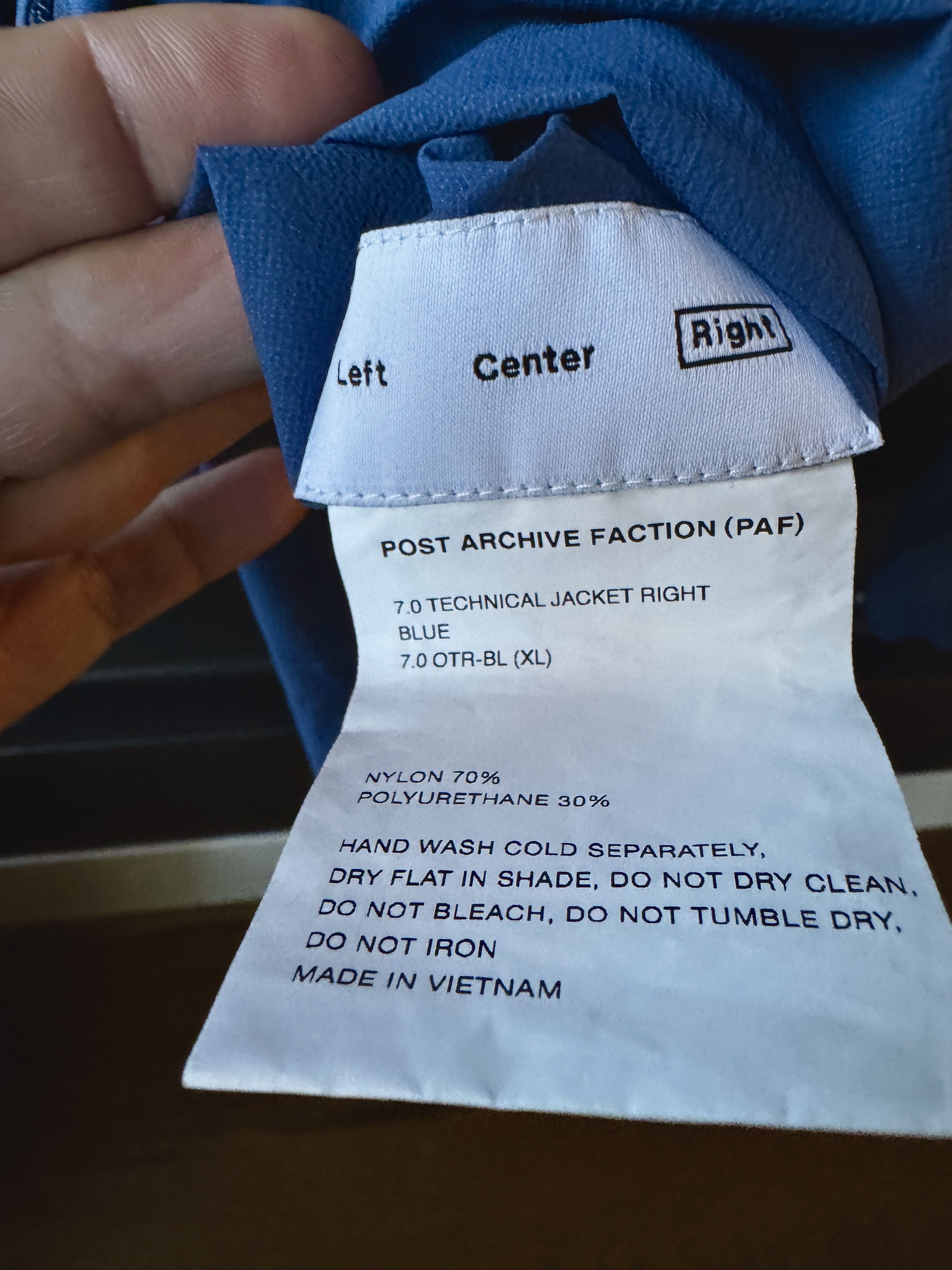 POST ARCHIVE FACTION (PAF) BRAND NEW Post Archive Faction PAF 7.0 Tech Jacket Right Size US XL / EU 56 / 4 - 4 Thumbnail