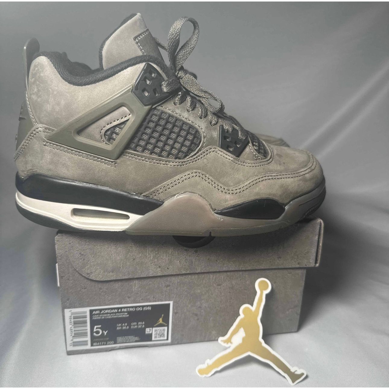 Jordan Brand × Nike Size 5 - Nike Air Jordan 4 Retro GS Cave Stone Men's Shoes Size US 5 / EU 37 - 1 Thumbnail