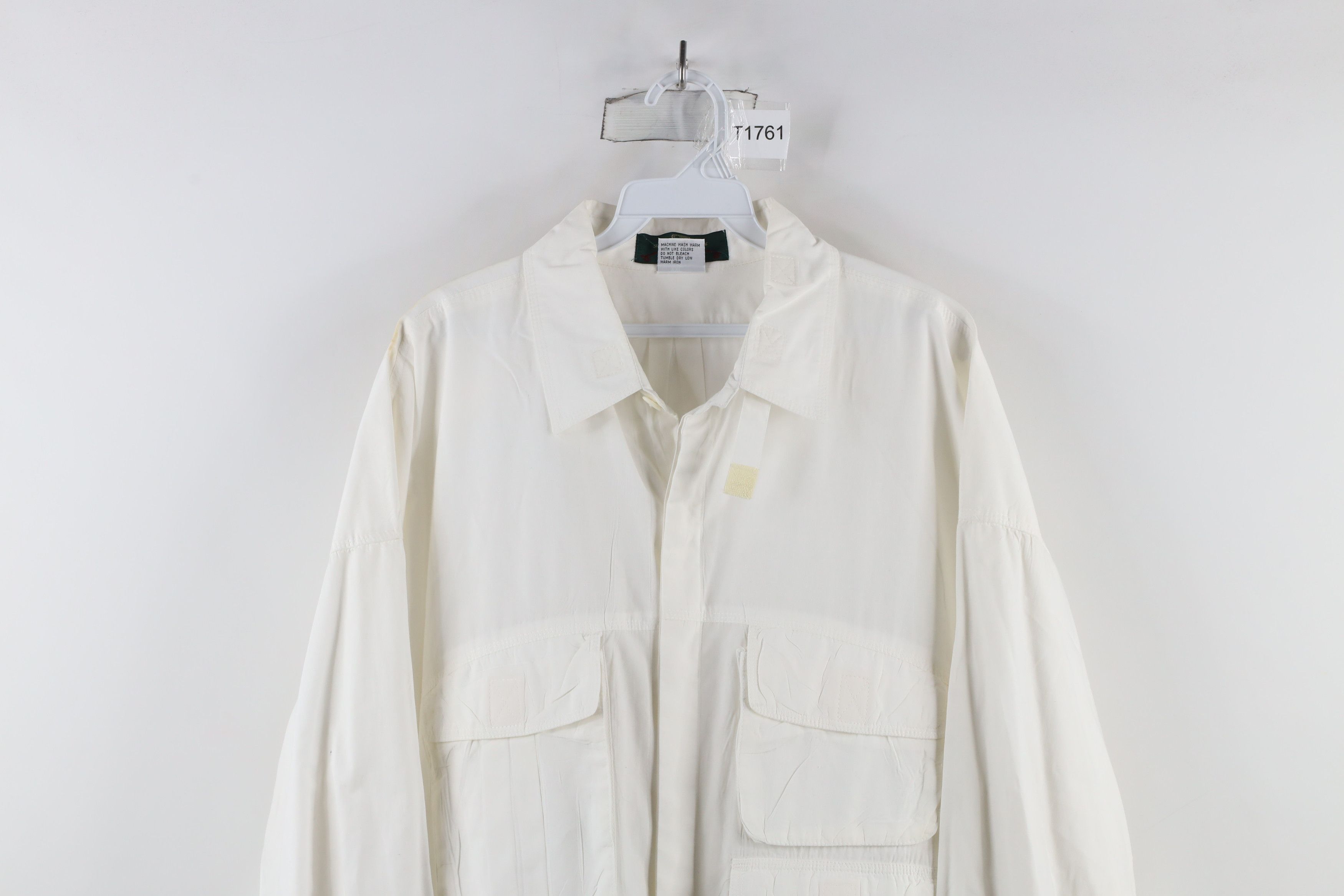 Orvis × Vintage Vintage 90s Orvis Safari Bush Collared Button Shirt White Size US XXL / EU 58 / 5 - 2 Thumbnail