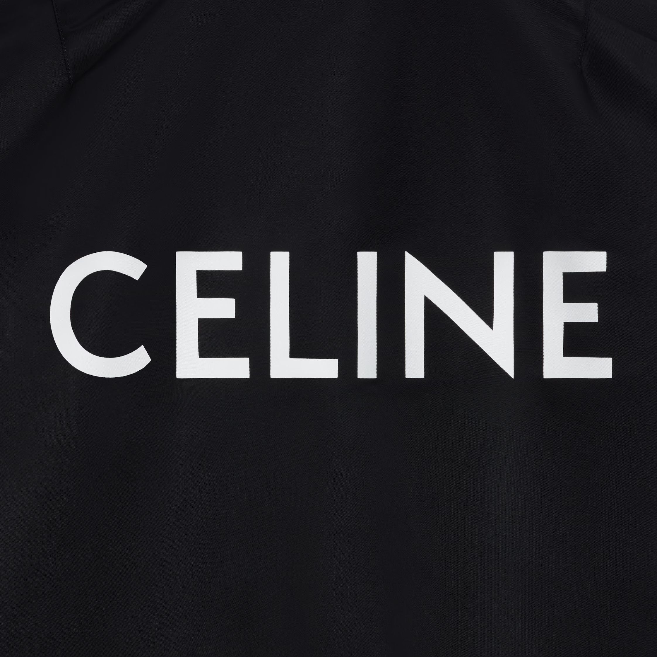 Celine o1loc1c1225 Bomber Jacket In Nylon in Black Size US M / EU 48-50 / 2 - 4 Thumbnail