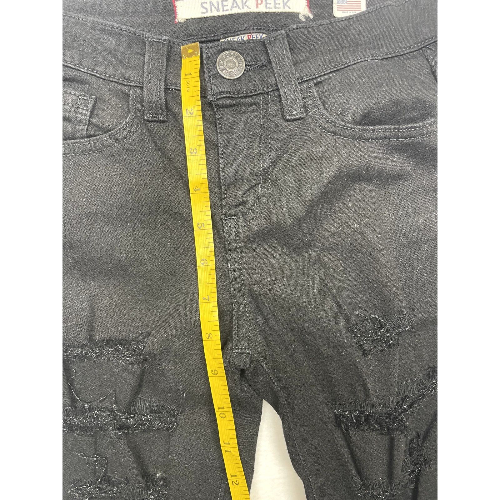 Other Sneak Peek Women’s Size 1 Black Ripped Skinny Jeans Size 25" / US 0 / IT 36 - 7 Thumbnail