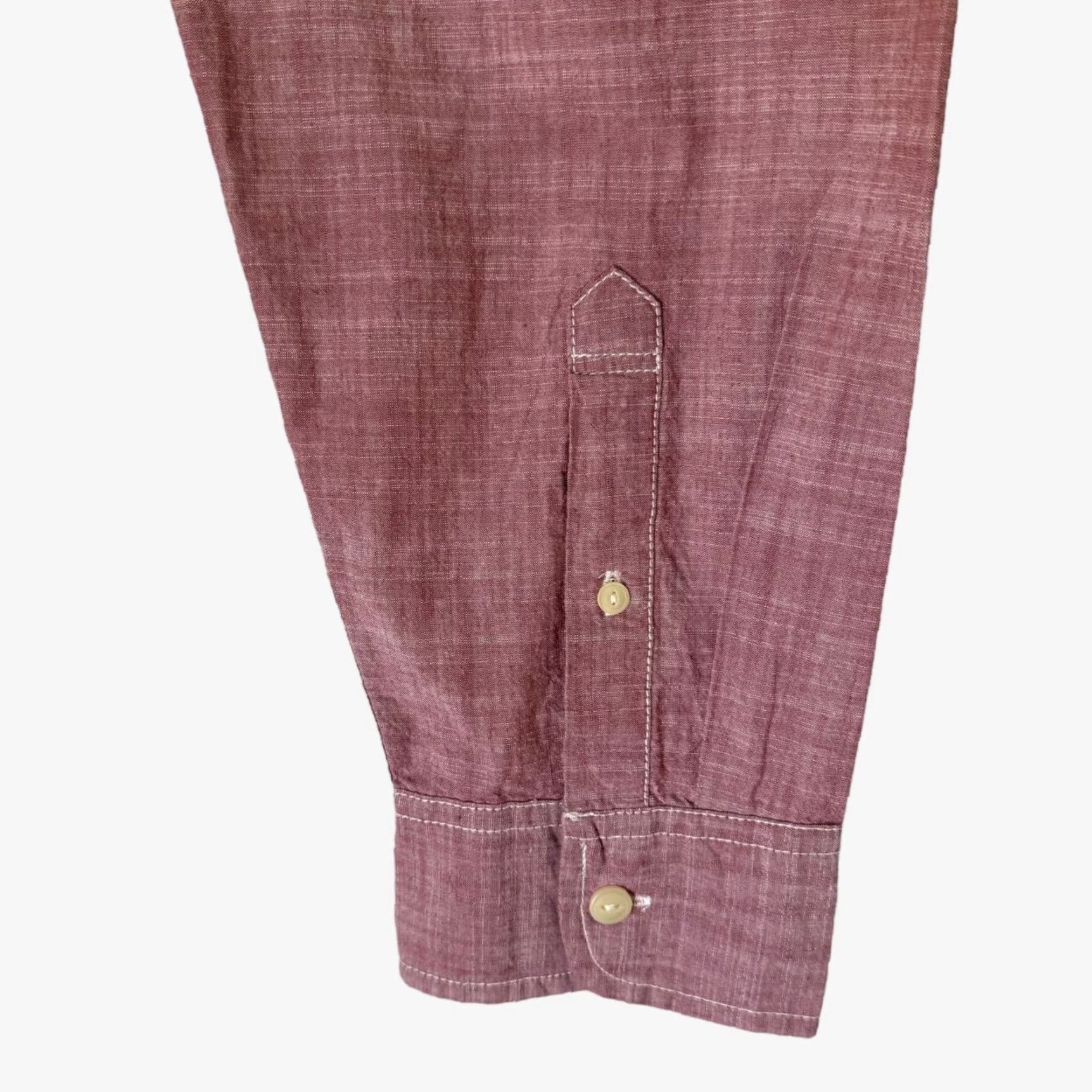 Vintage VINTAGE The Foundry Button-Up Long-Sleeve Pocket Shirt Men 2XLT Red Cotton Button-Front 29" Pit to Pit 33.5" Hem Mens Size US XXL / EU 58 / 5 - 7 Thumbnail