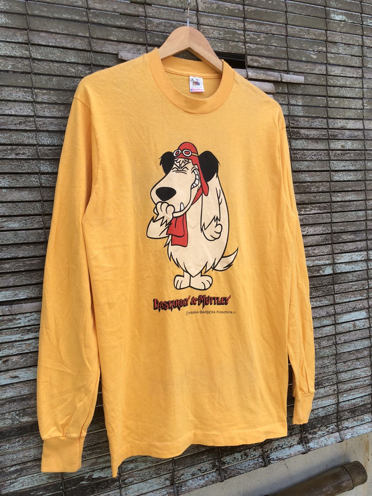 Vintage Vintage 70s Dastardly & Muttley Cartoon Longsleeve Shirt Size US M / EU 48-50 / 2 - 3 Thumbnail