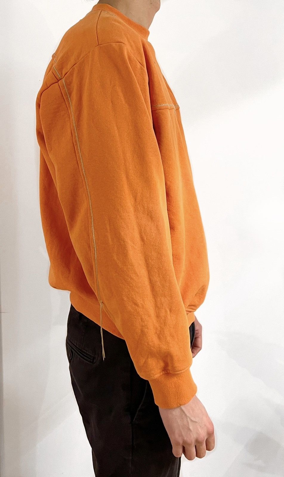 Jacquemus Orange Le Raphia ‘Le Sweat-shirt Fio’ Sweatshirt Size US L / EU 52-54 / 3 - 5 Thumbnail