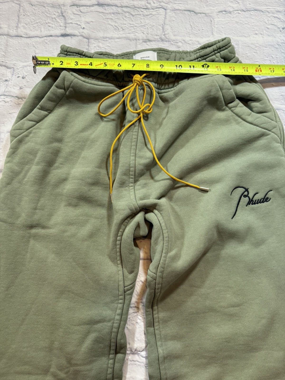 Rhude Rhude Embroidered Classic Sweatpants Sage Olive Oversized Size US 32 / EU 48 - 13 Thumbnail