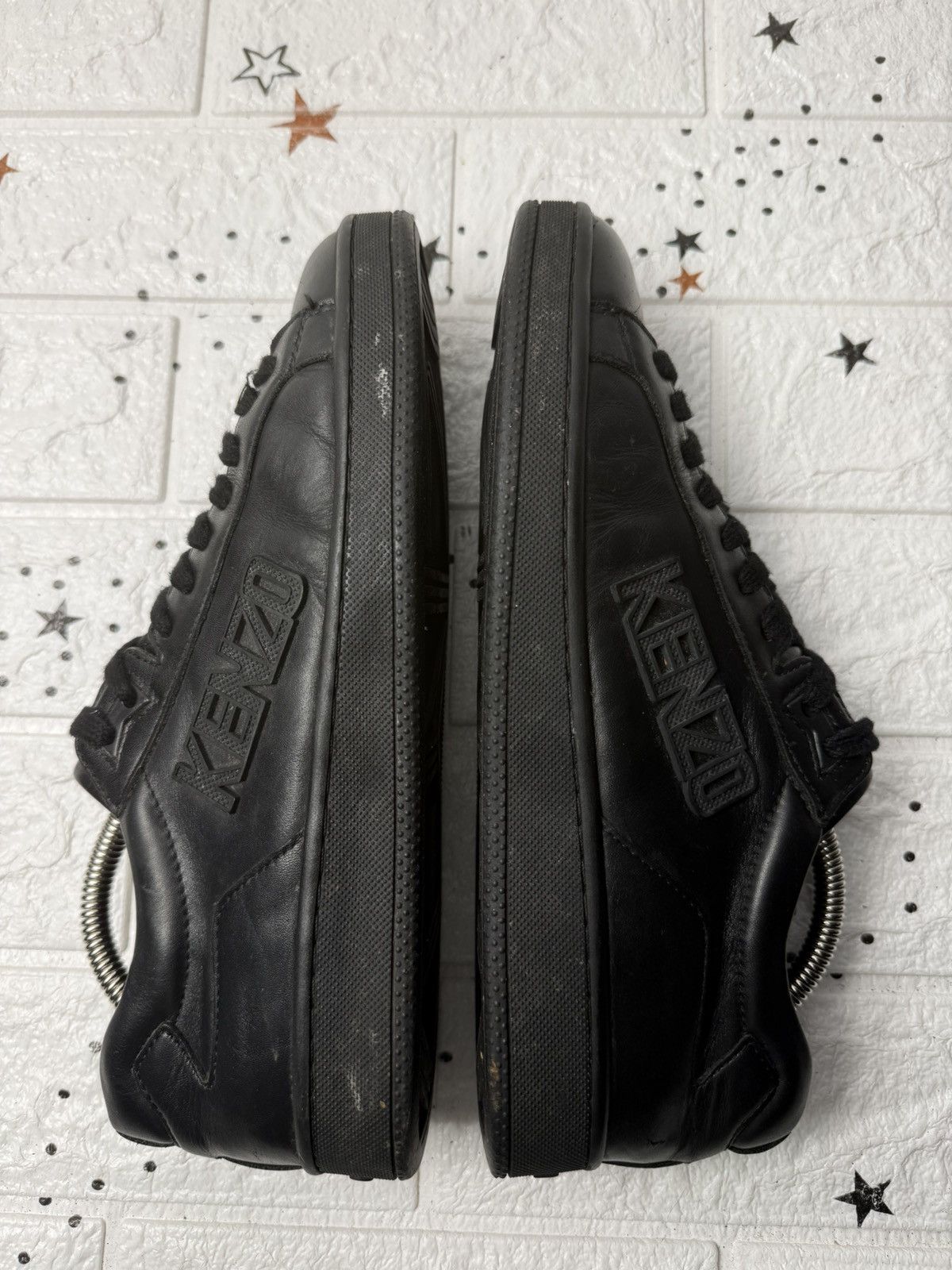 Kenzo KENZO Tennix US8 UK7 EUR41 sneakers casual leather black Size US 8 / EU 41 - 7 Thumbnail