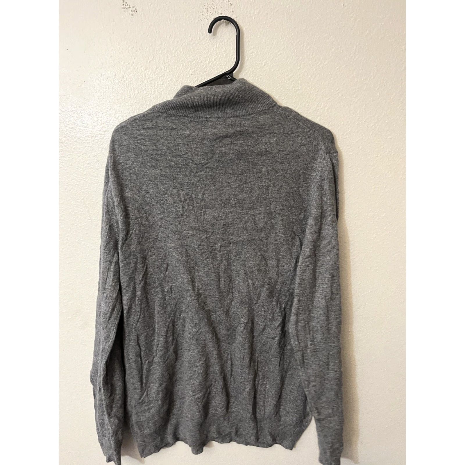 Vintage Filippo Riberti 1/4 Zip Sweater Men 2XL Heather Gray Pullover Wool Cashmere Mock Neck Zipper All Seasons Classic Outdoor Preppy Size US XXL / EU 58 / 5 - 2 Thumbnail