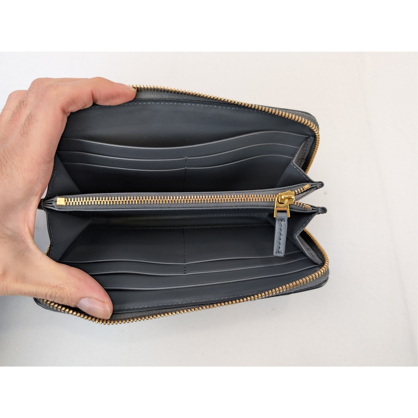 Bottega Veneta o1rshd1 Size:OS/ Intrecciato check leather zip-around wallet Size ONE SIZE - 9 Thumbnail