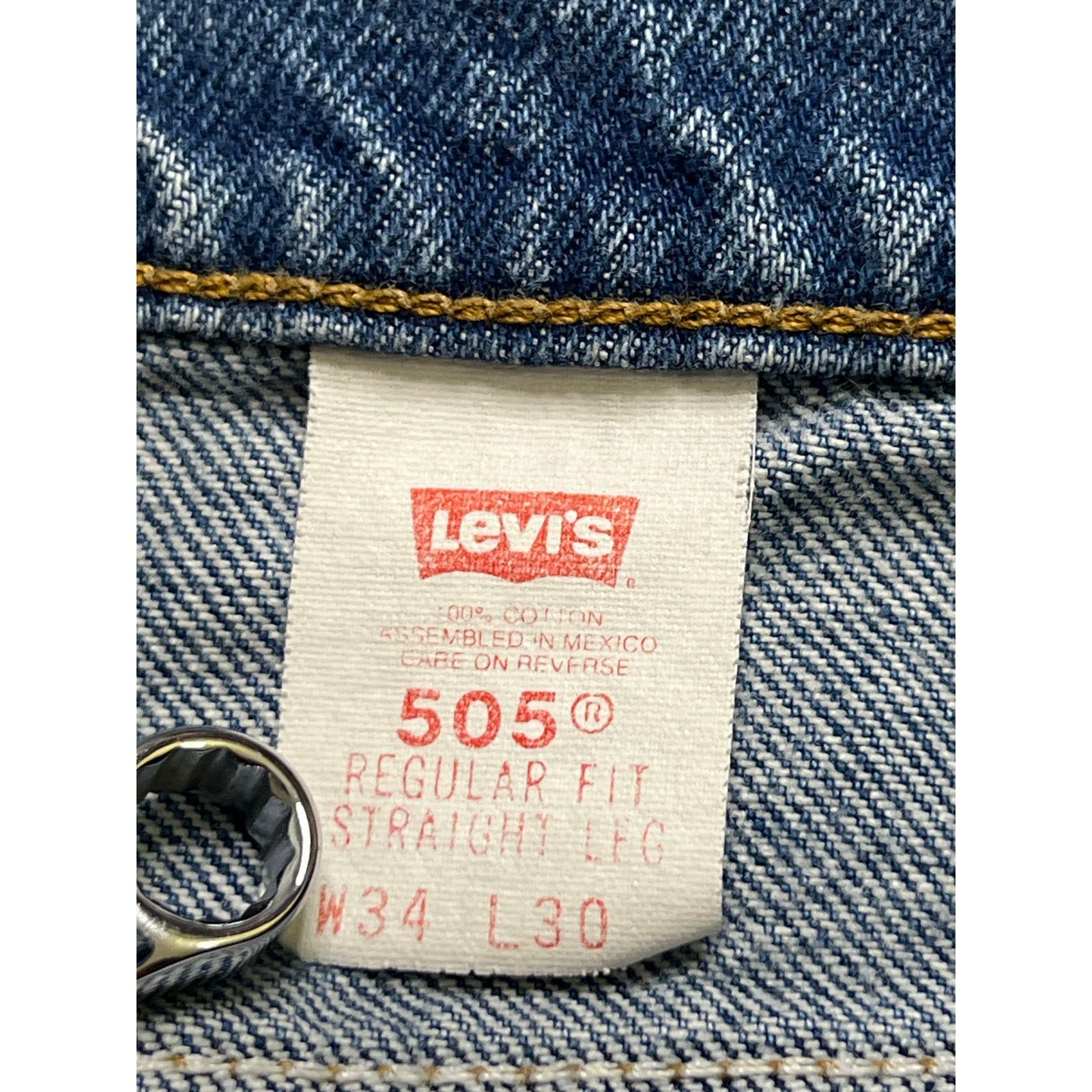Levi's Vintage Levi’s 505 Regular Straight Leg Jeans Denim 34x30 Size US 34 / EU 50 - 5 Thumbnail