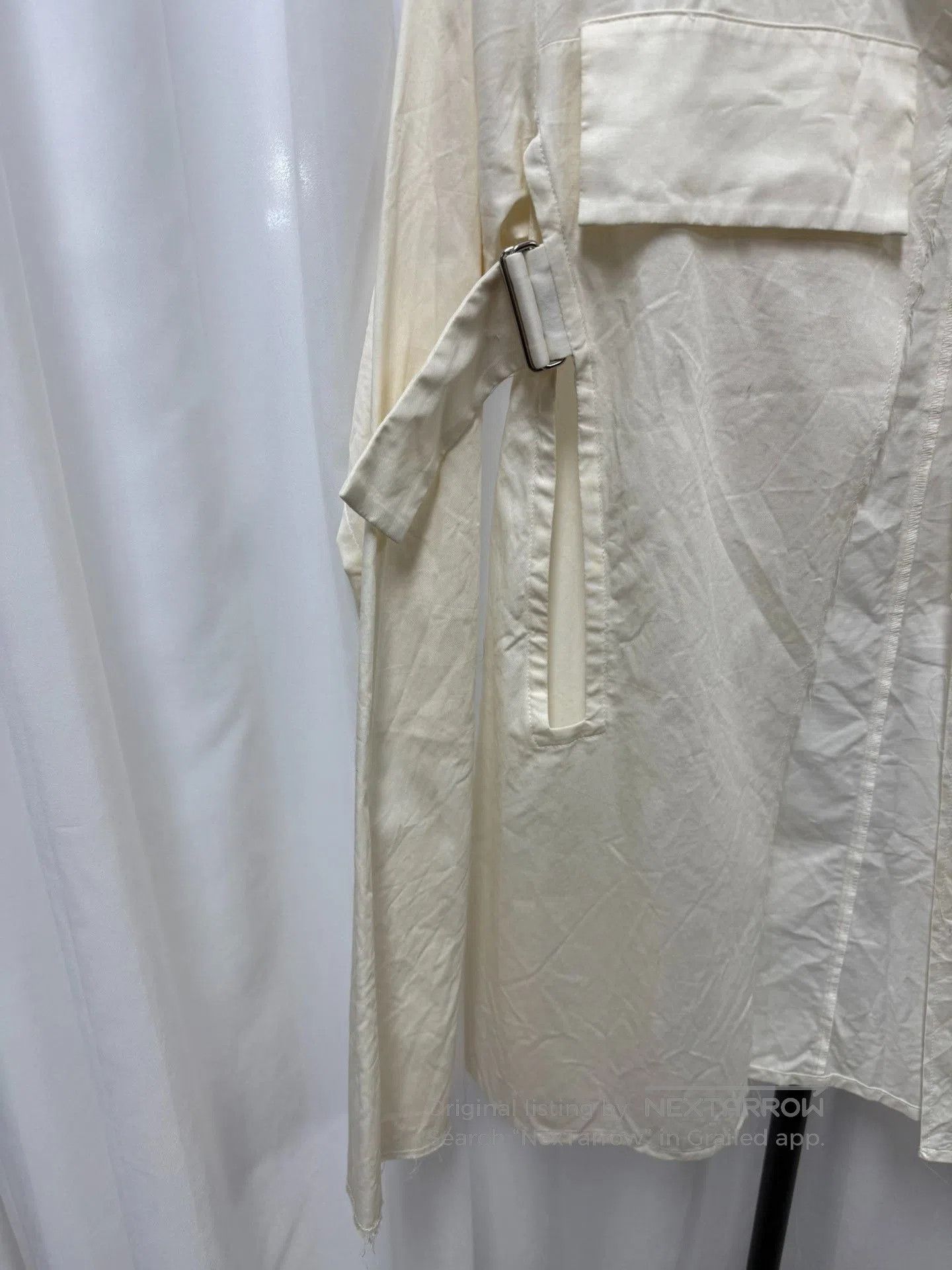 Yohji Yamamoto Yohji Yamamoto Main Line Distressed Silk Blend Shirt. Size US M / EU 48-50 / 2 - 3 Thumbnail