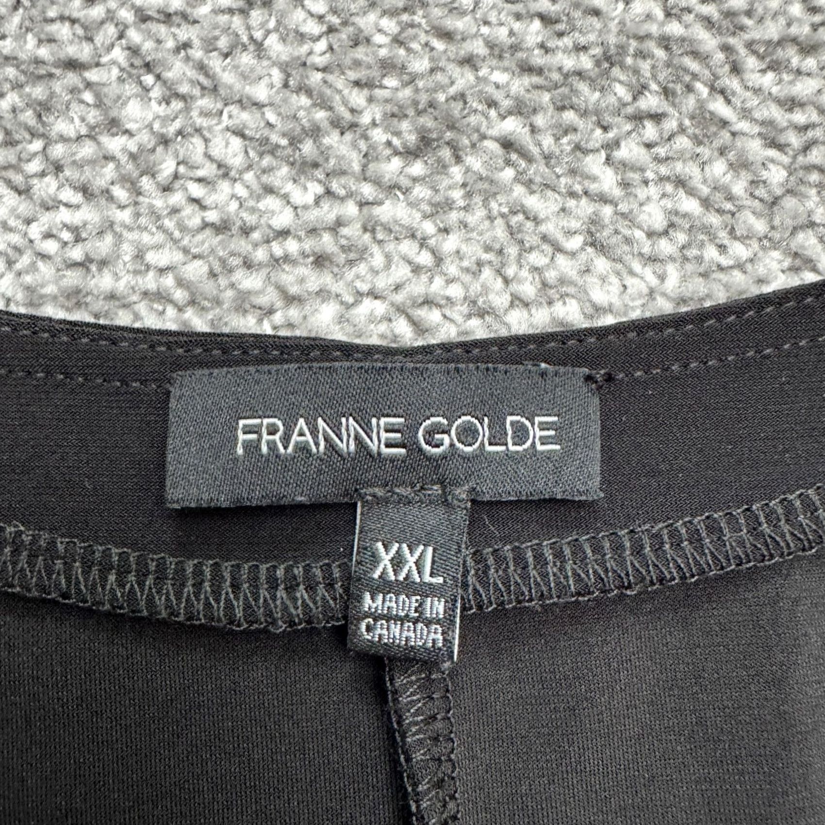 Agolde Franne Golde Sleeveless Maxi Shift Dress Womens 2XL Black V-Neck Stretch Classic Size XXL / US 16-18 / IT 52-54 - 6 Thumbnail