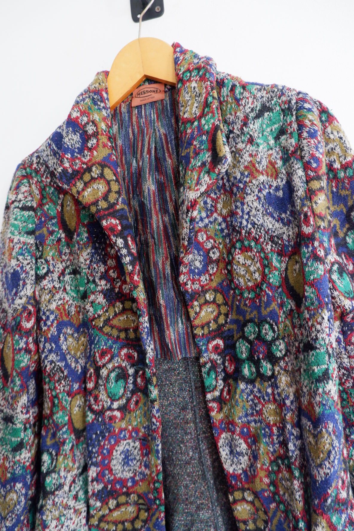 Missoni Vintage MISSONI Robe Wool Knit Coat Jacket Size M / US 6-8 / IT 42-44 - 4 Thumbnail
