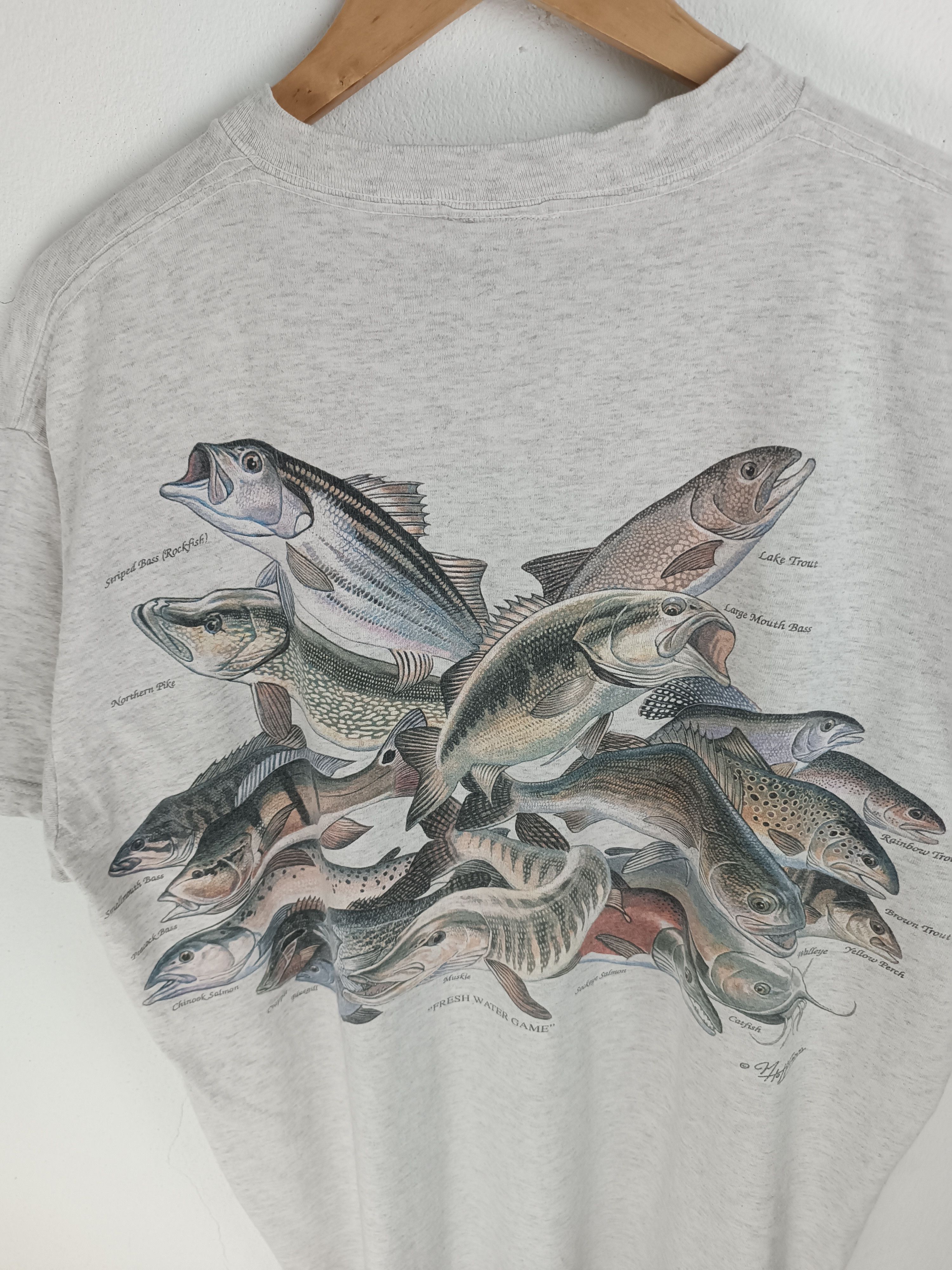Vintage VINTAGE 90'S FRESH WATER GAME ENVIROMENTAL INC ARTWEAR Size US XL / EU 56 / 4 - 8 Thumbnail