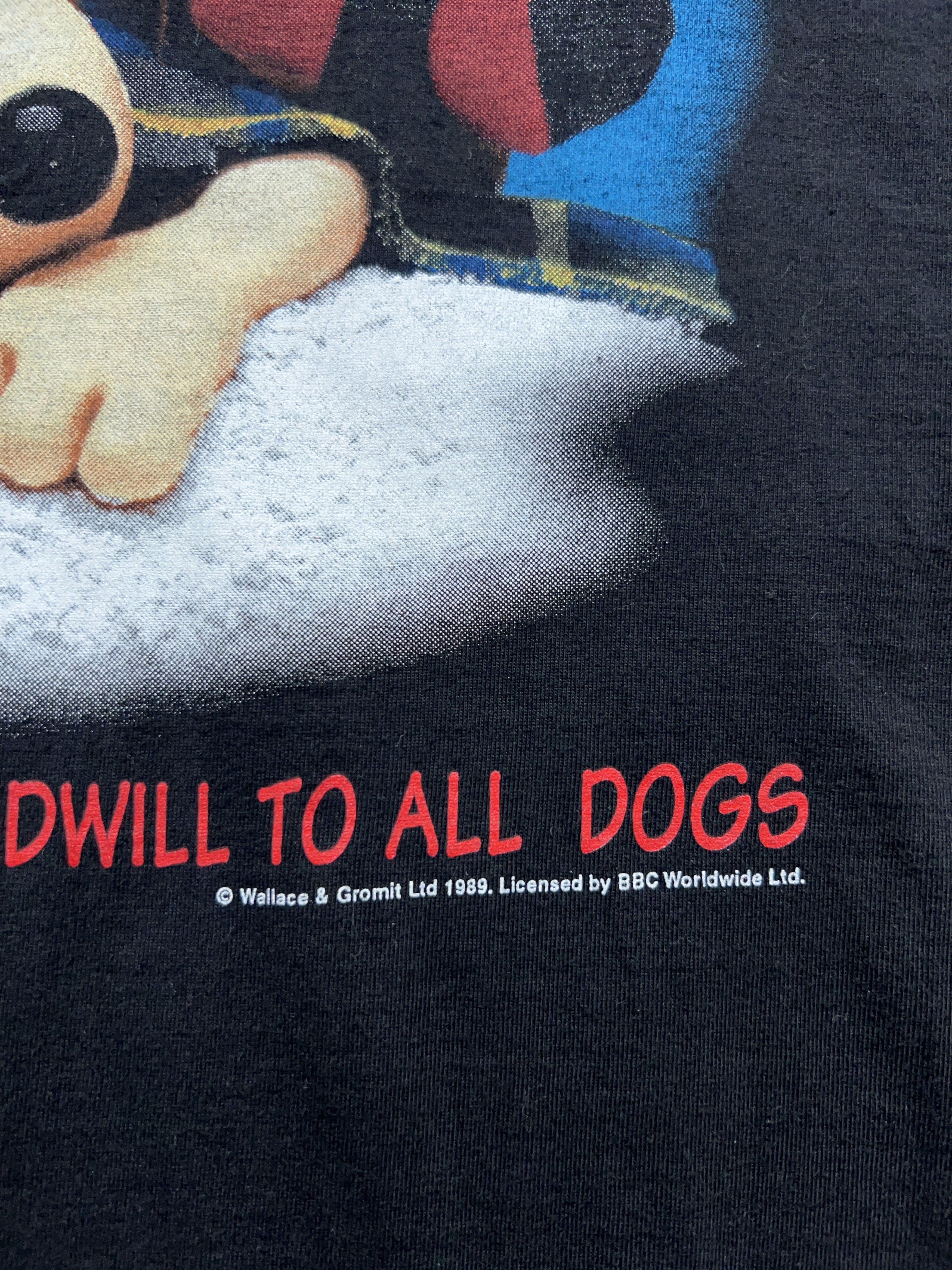 Cartoon Network × Vintage 1989 Wallace and Gromit Place on Earth and Goodwill T Shirt Size US XL / EU 56 / 4 - 4 Thumbnail