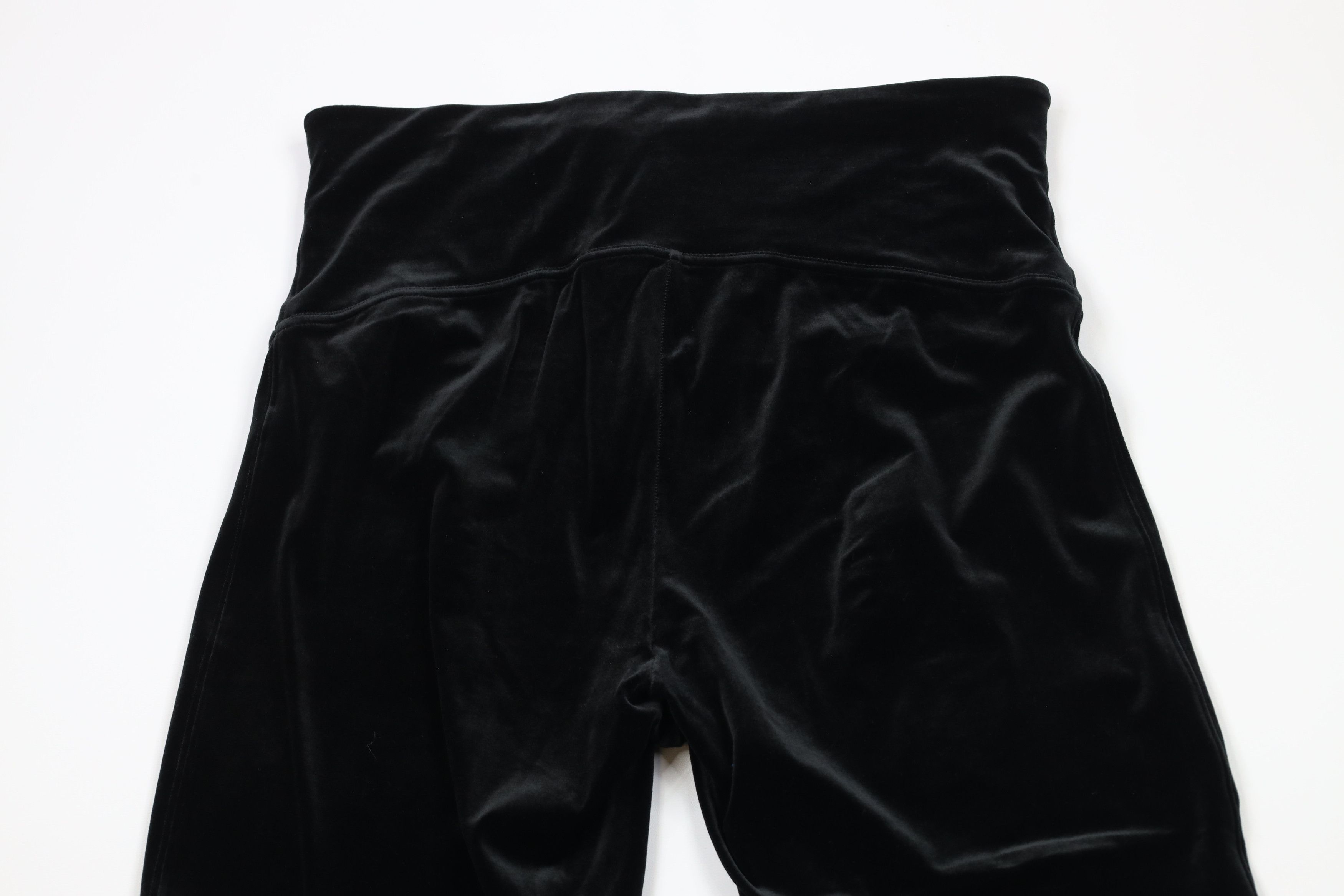 Spanx × Vintage Spanx High Rise Velvet Velour Leggings Pants Black Shapewear Size 32" / US 10 / IT 46 - 7 Thumbnail