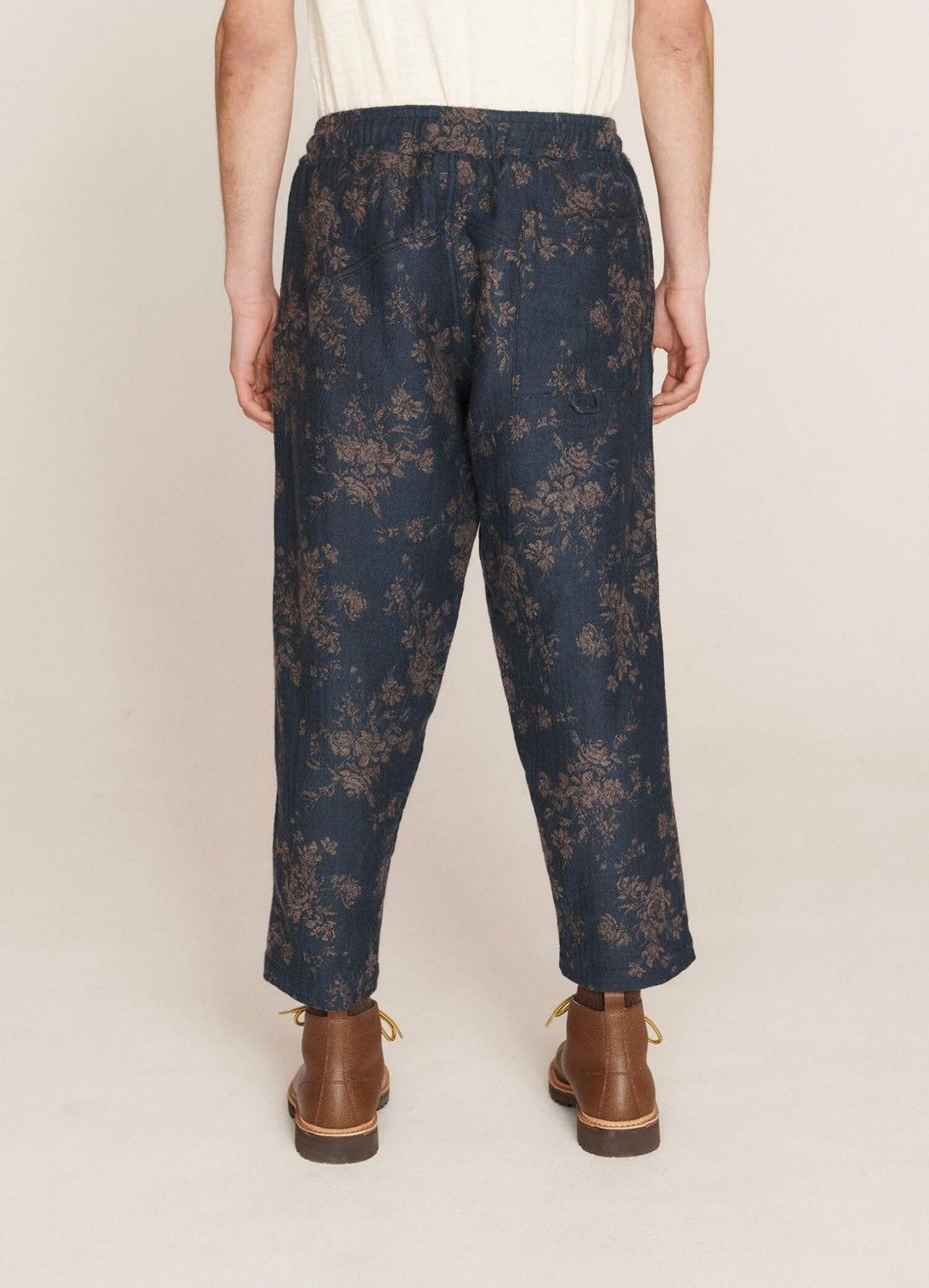 YMC !DS! SS23 YMC Alva Floral Navy Wool Casula Pants Size US 34 / EU 50 - 7 Thumbnail