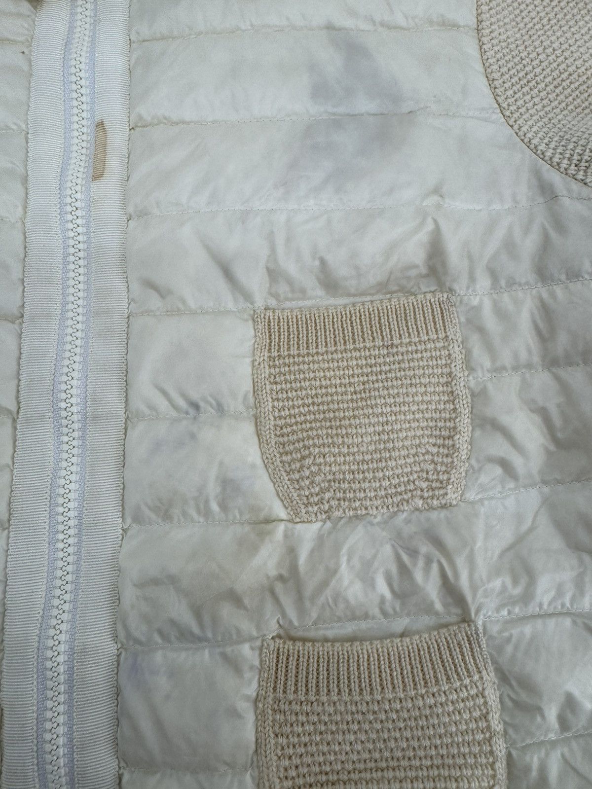 Moncler MONCLER MAGLIONE TRICOT ALLA COREANA knit x nylon cardigan M Size M / US 6-8 / IT 42-44 - 18 Thumbnail