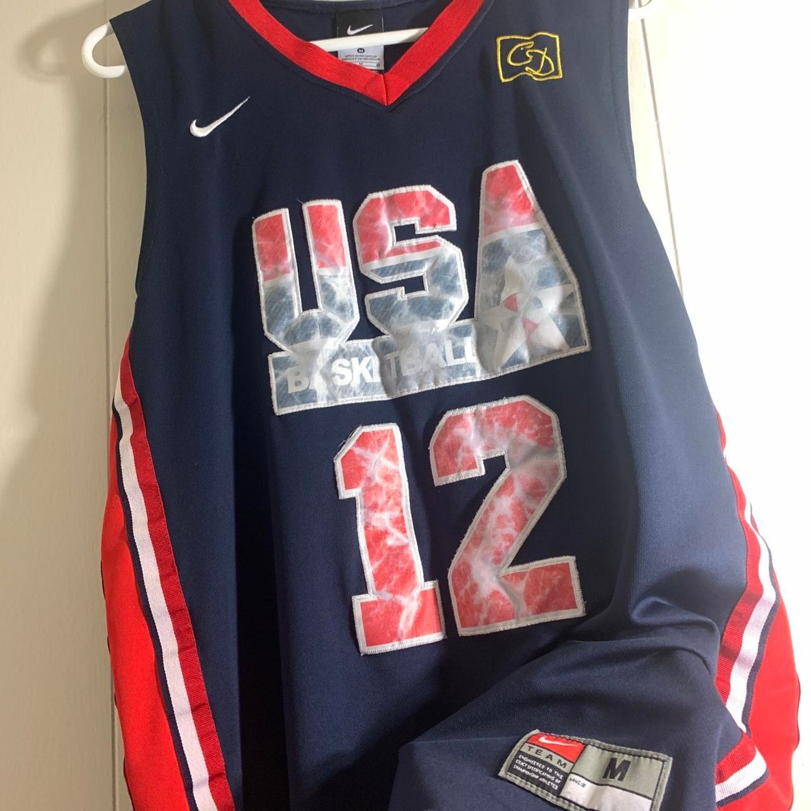Nike vintage Y2K 2000 USA OLYMPIC BASKETBALL JOHN STOCKTON jersey Size US M / EU 48-50 / 2 - 1 Thumbnail
