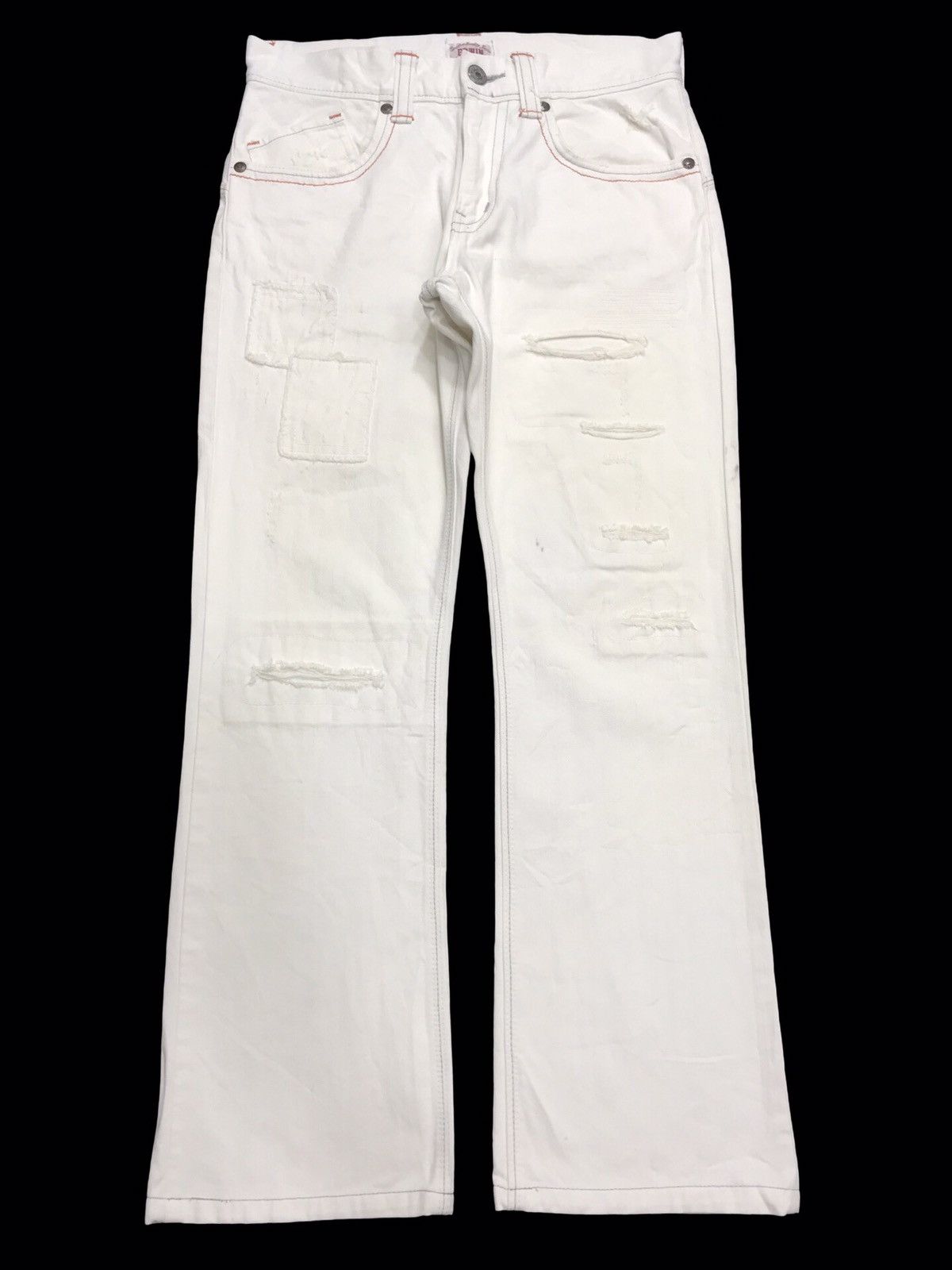 Edwin 💥ARCHIVAL WIDE FLARE💥VERY RARE EDWIN DISTRESSED DENIM F250 Size US 32 / EU 48 - 1 Thumbnail