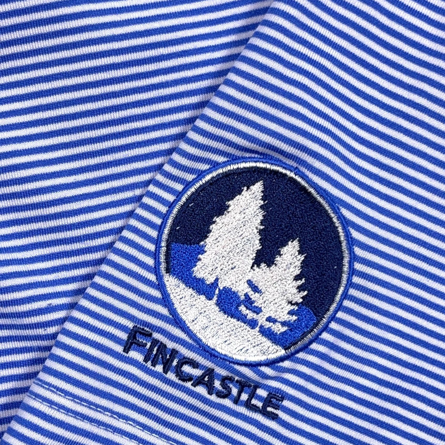 Vintage Greyson Polo Shirt Men XL Blue Striped Performance Quick Dry Golf Fincastle Size US XL / EU 56 / 4 - 4 Thumbnail