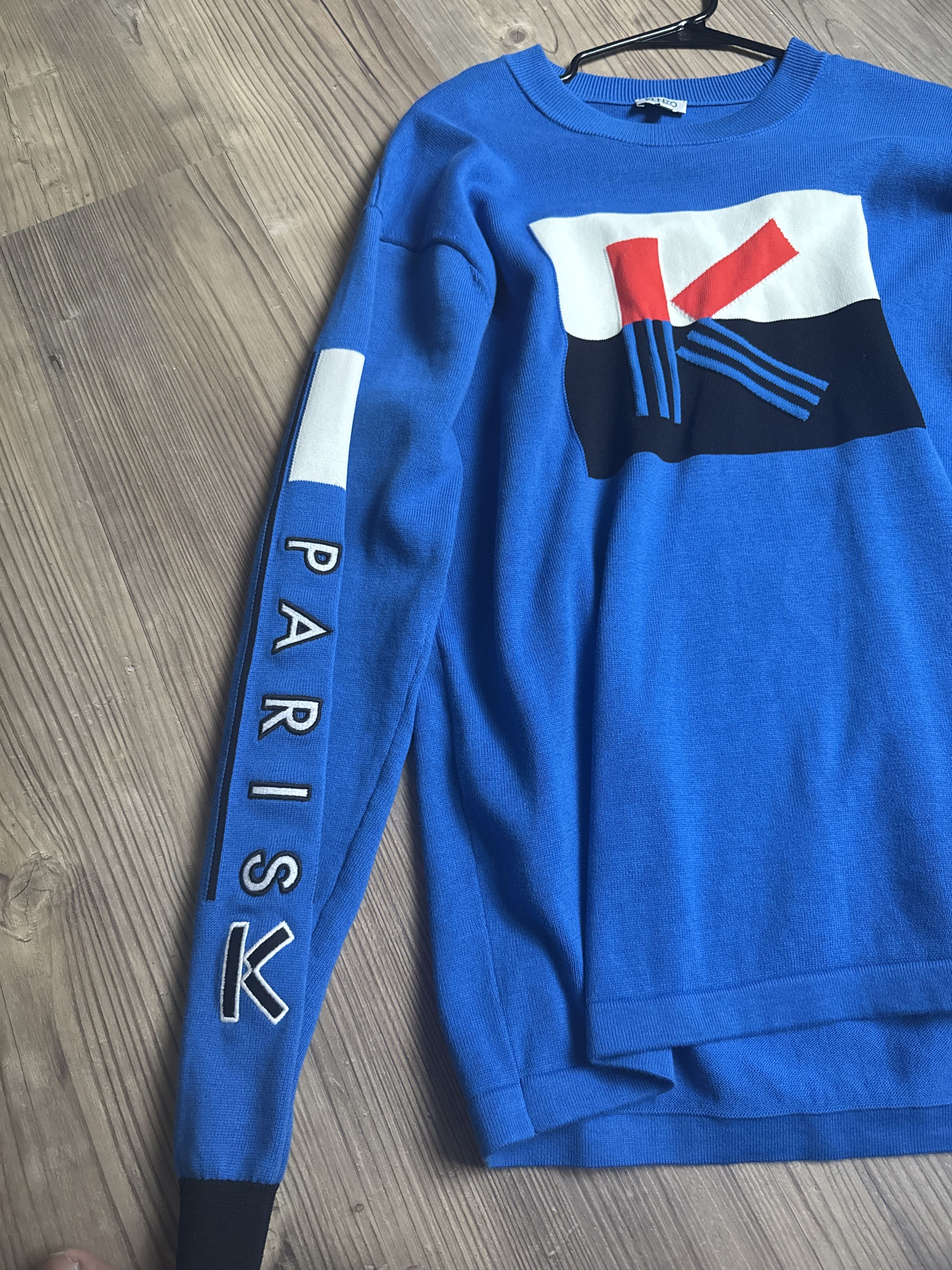 Kenzo KENZO Paris Chainstitch Embroidered Crewneck – Royal Blue Size US L / EU 52-54 / 3 - 2 Thumbnail