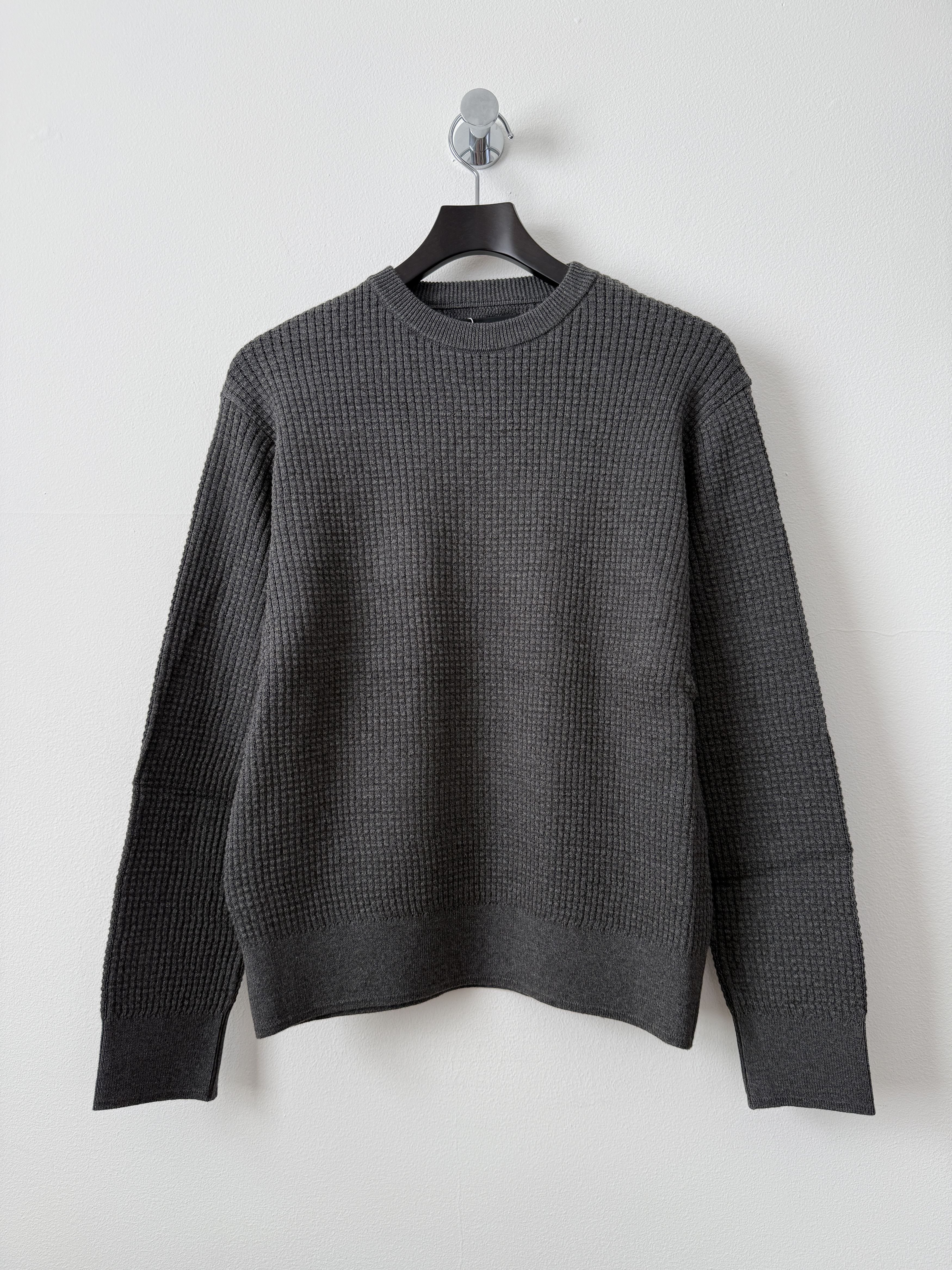 Vuja De Relaxed Waffle Knit Sweater Charcoal Size US S / EU 44-46 / 1 - 2 Thumbnail