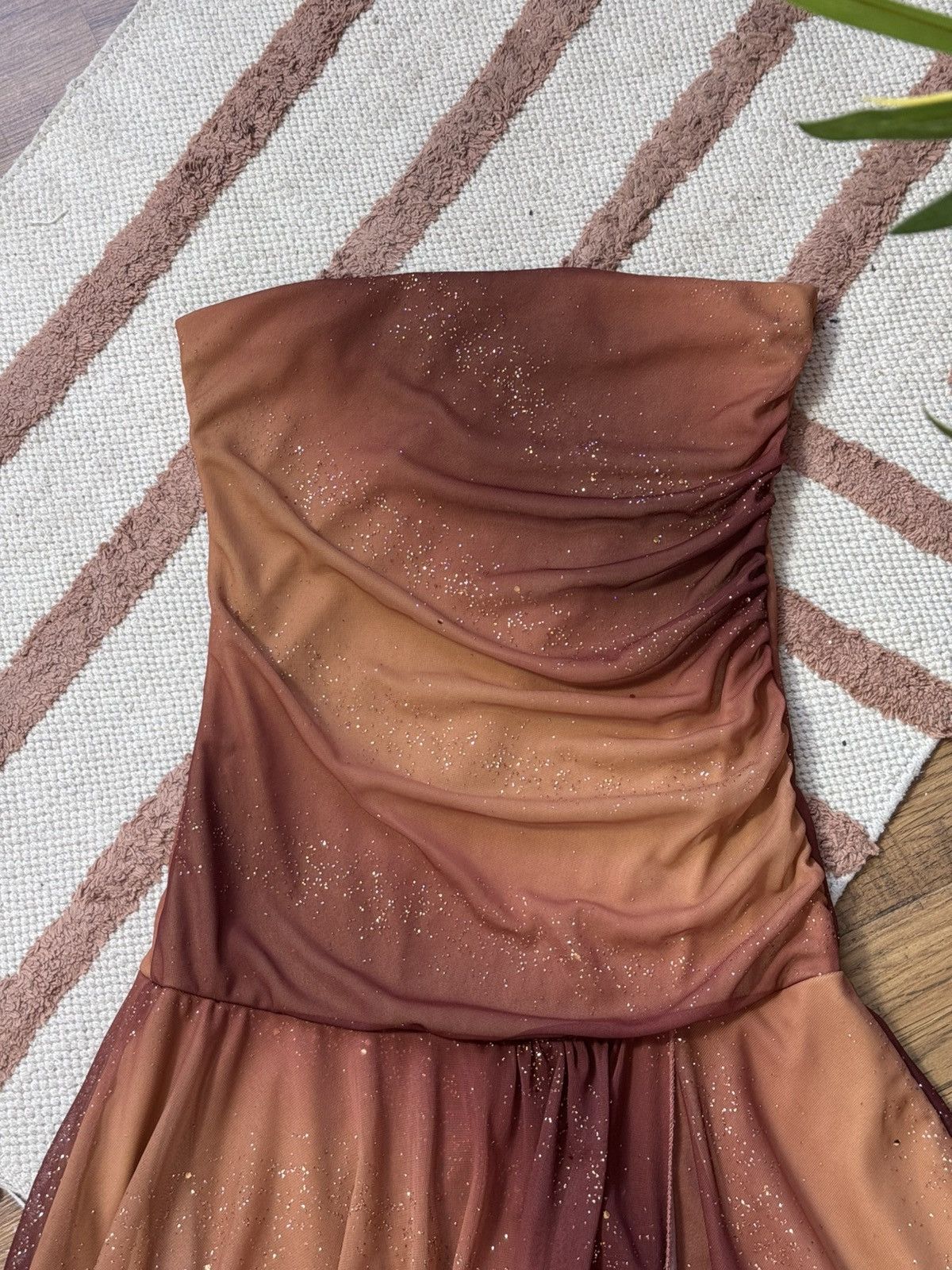 Vintage VINTAGE BANDO ON SHOULDERS 2000s FAIRY STYLE MINI DRESS Size S / US 4 / IT 40 - 5 Thumbnail