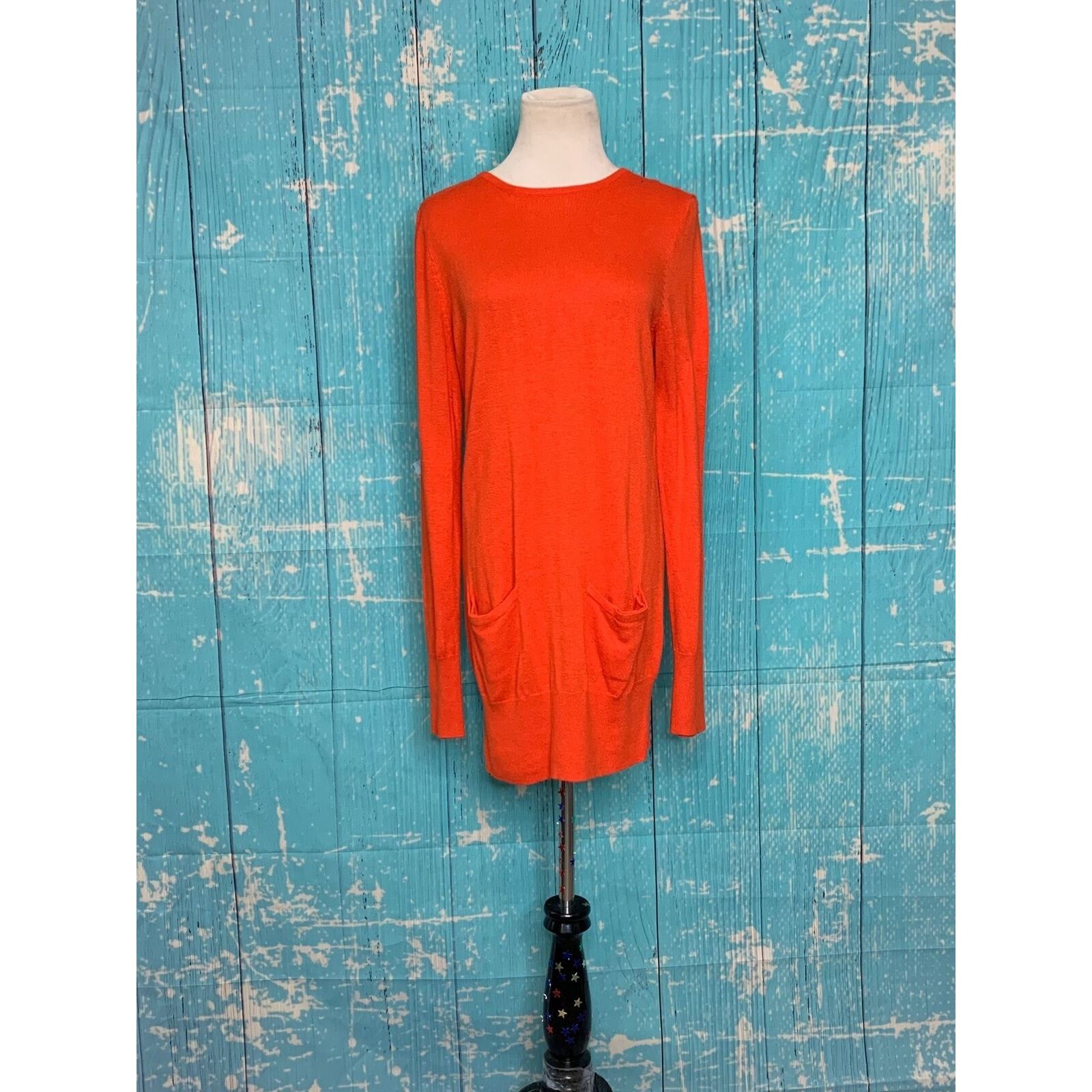 Jennifer Lopez Jennifer Lopez orange mini sweater dress size medium Size S / US 4 / IT 40 - 9 Thumbnail