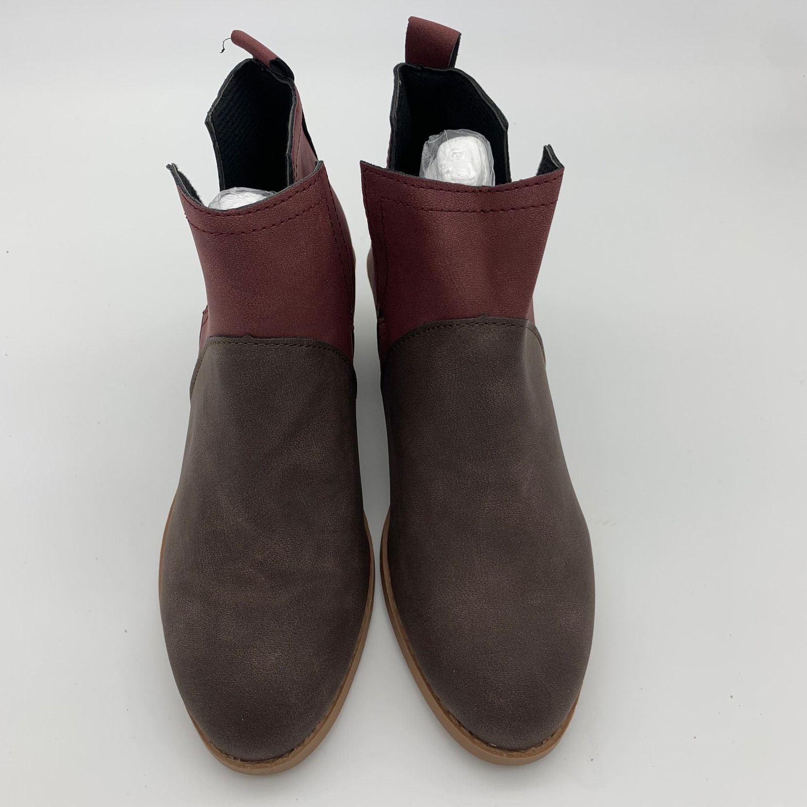 Other V Cut Ankle Boots Women Size 8.5 Chunky Block Stacked Size US 8.5 / IT 38.5 - 2 Thumbnail