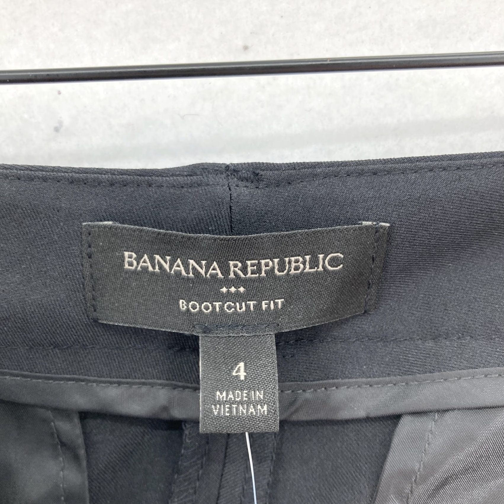 Banana Republic Pants Womens 4 Black 365 High Rise Bootcut Stretch Dress Work