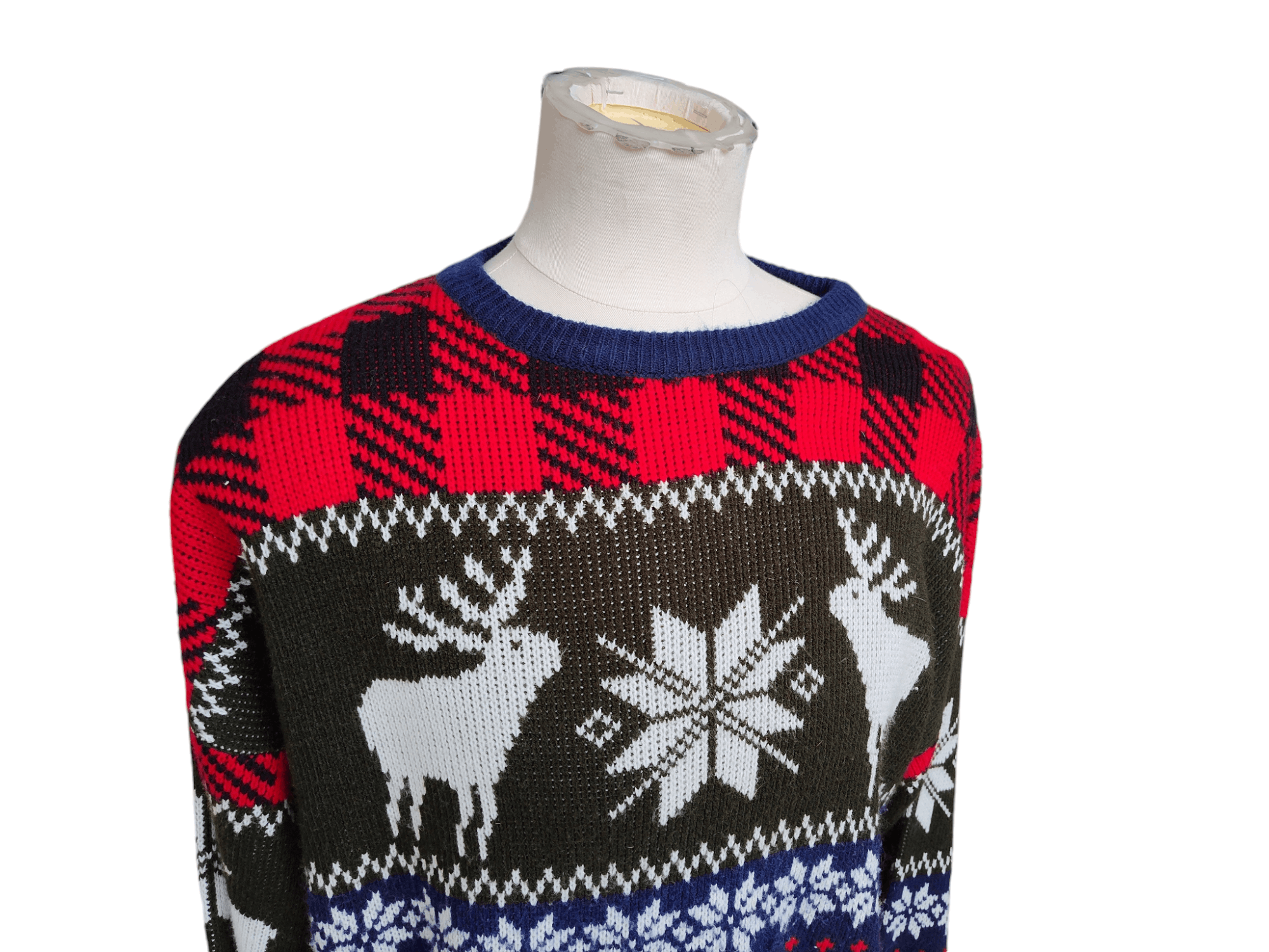 Vintage Vintage 90s Fair Isle Christmas Sweater Falls Creek Large Size US L / EU 52-54 / 3 - 1 Thumbnail