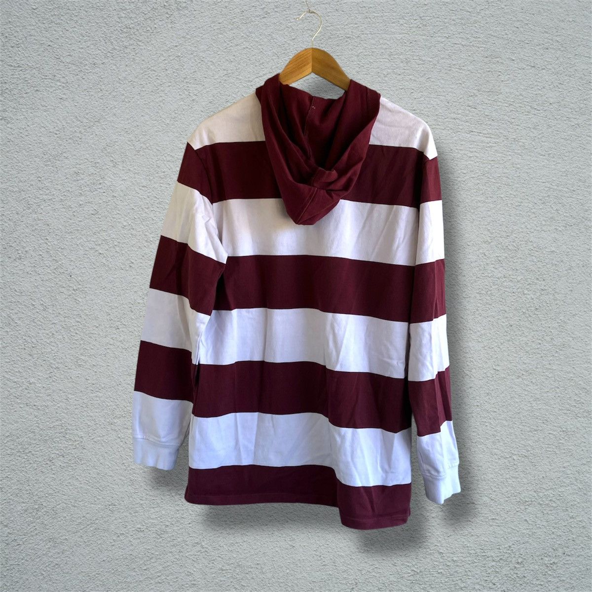 Supra Vintage Y2K Supra Footwear Rugby Hoodie Striped Skate polo Size US L / EU 52-54 / 3 - 3 Thumbnail