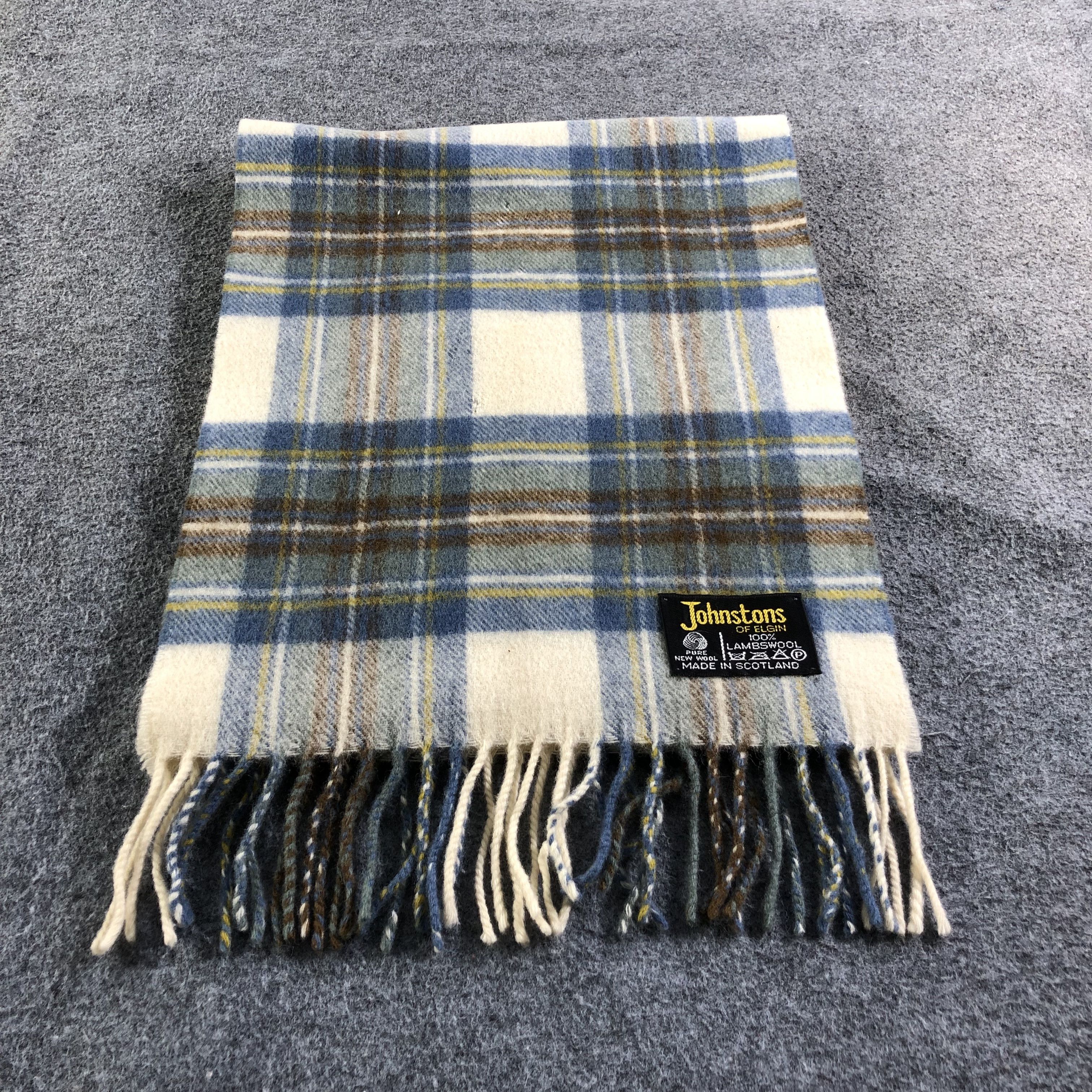 Johnstons Of Elgin Johnstons Of Elgin Tartan Wool Scarf Muffler V1819 Size ONE SIZE - 2 Thumbnail
